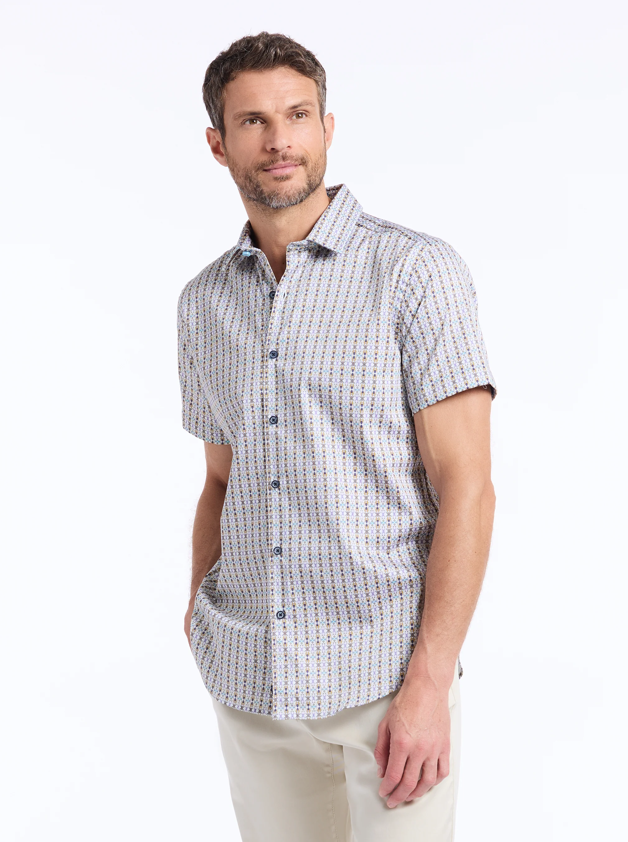 ABBOTSWELL SHORT SLEEVE BUTTON DOWN SHIRT - Image 6