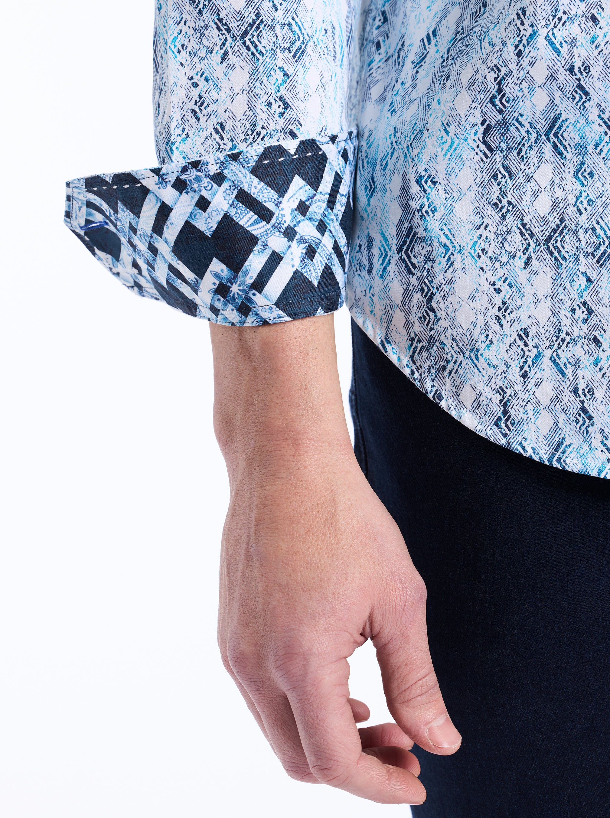 ALAHMAR LONG SLEEVE BUTTON DOWN SHIRT - Image 4