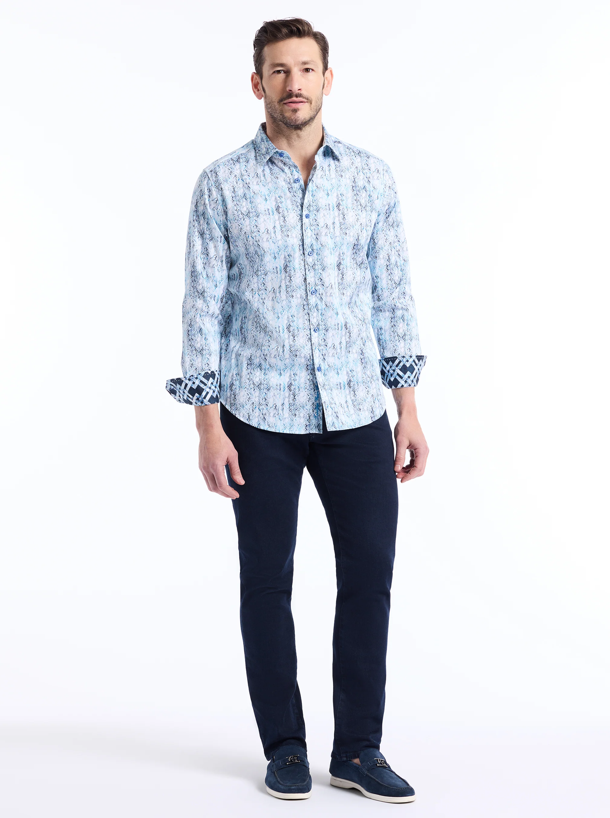 ALAHMAR LONG SLEEVE BUTTON DOWN SHIRT - Image 7