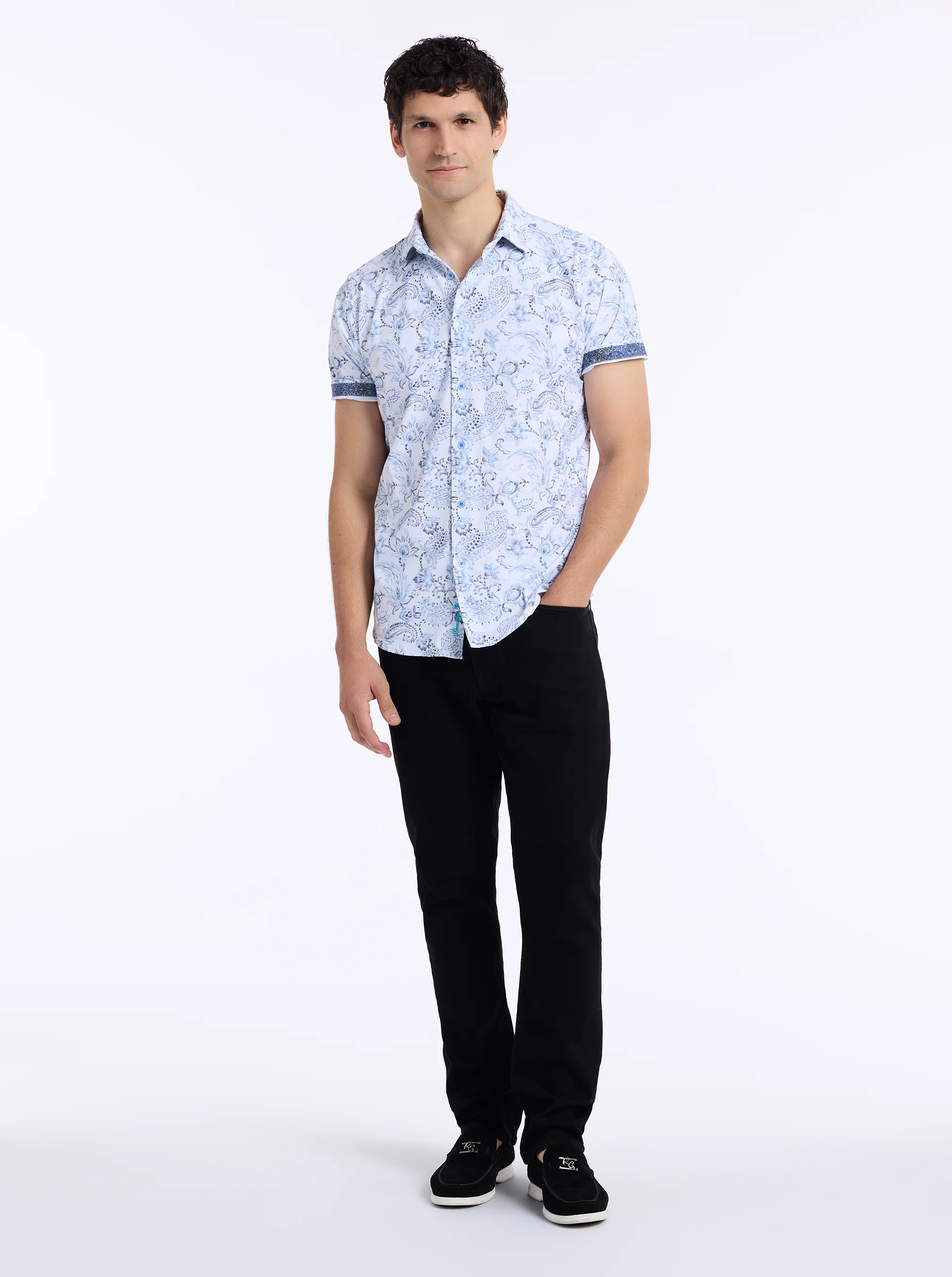 BASCOBEL SHORT SLEEVE BUTTON DOWN SHIRT - Image 7