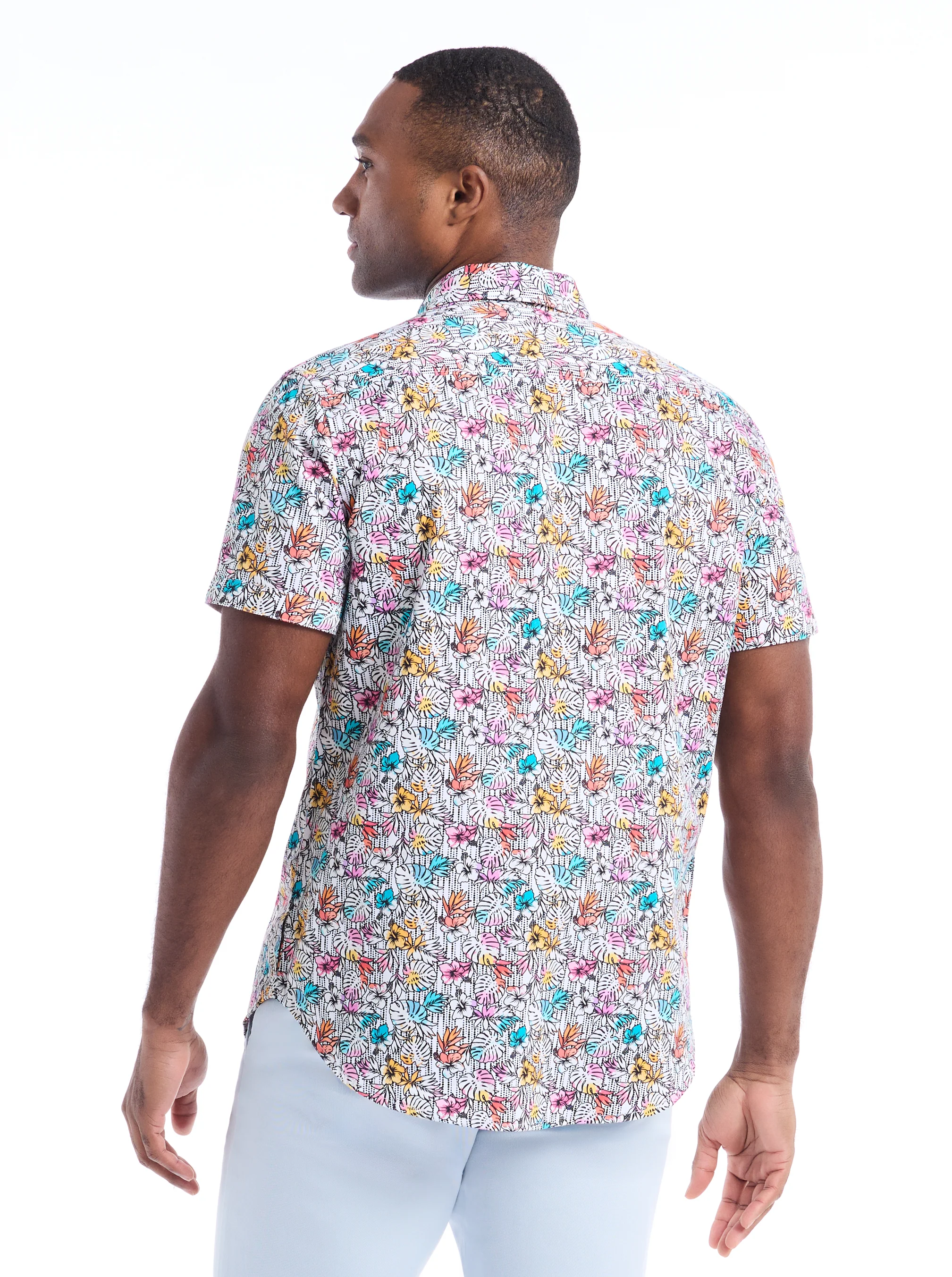 BENLOCH SHORT SLEEVE BUTTON DOWN SHIRT - Image 4
