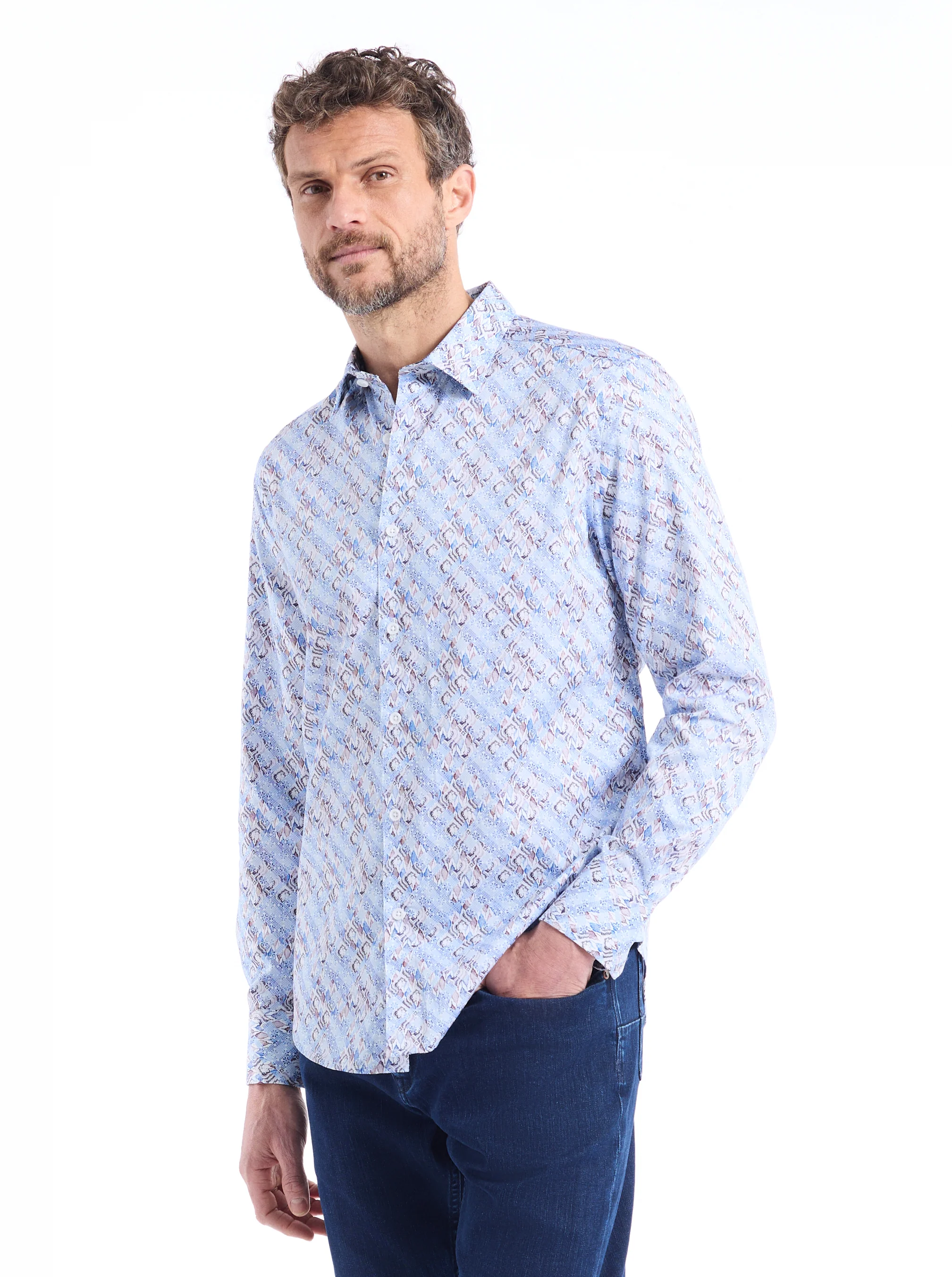 BRADVALE LONG SLEEVE BUTTON DOWN SHIRT - Image 4