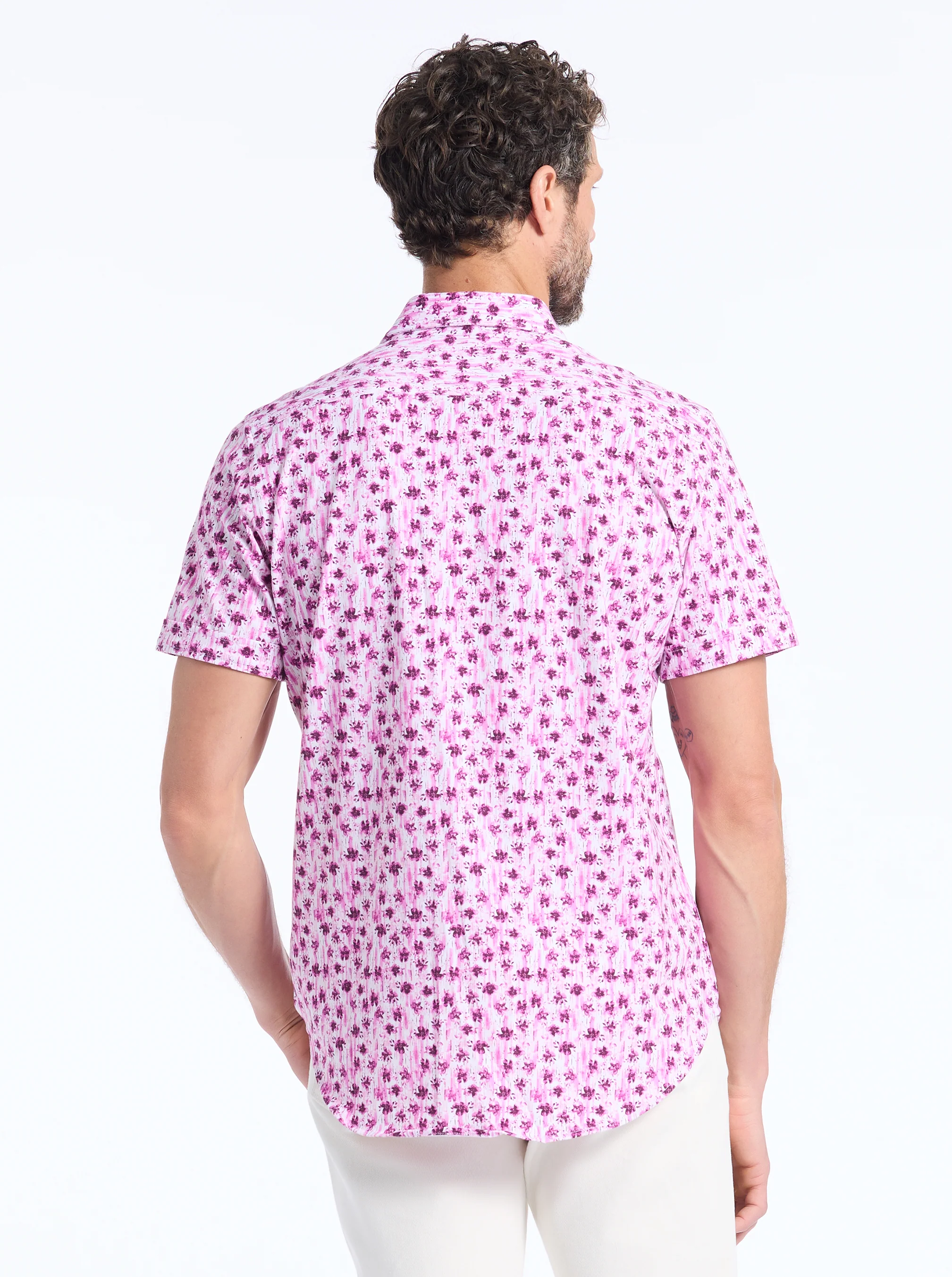 BRAMWELL SHORT SLEEVE BUTTON DOWN SHIRT - Image 3