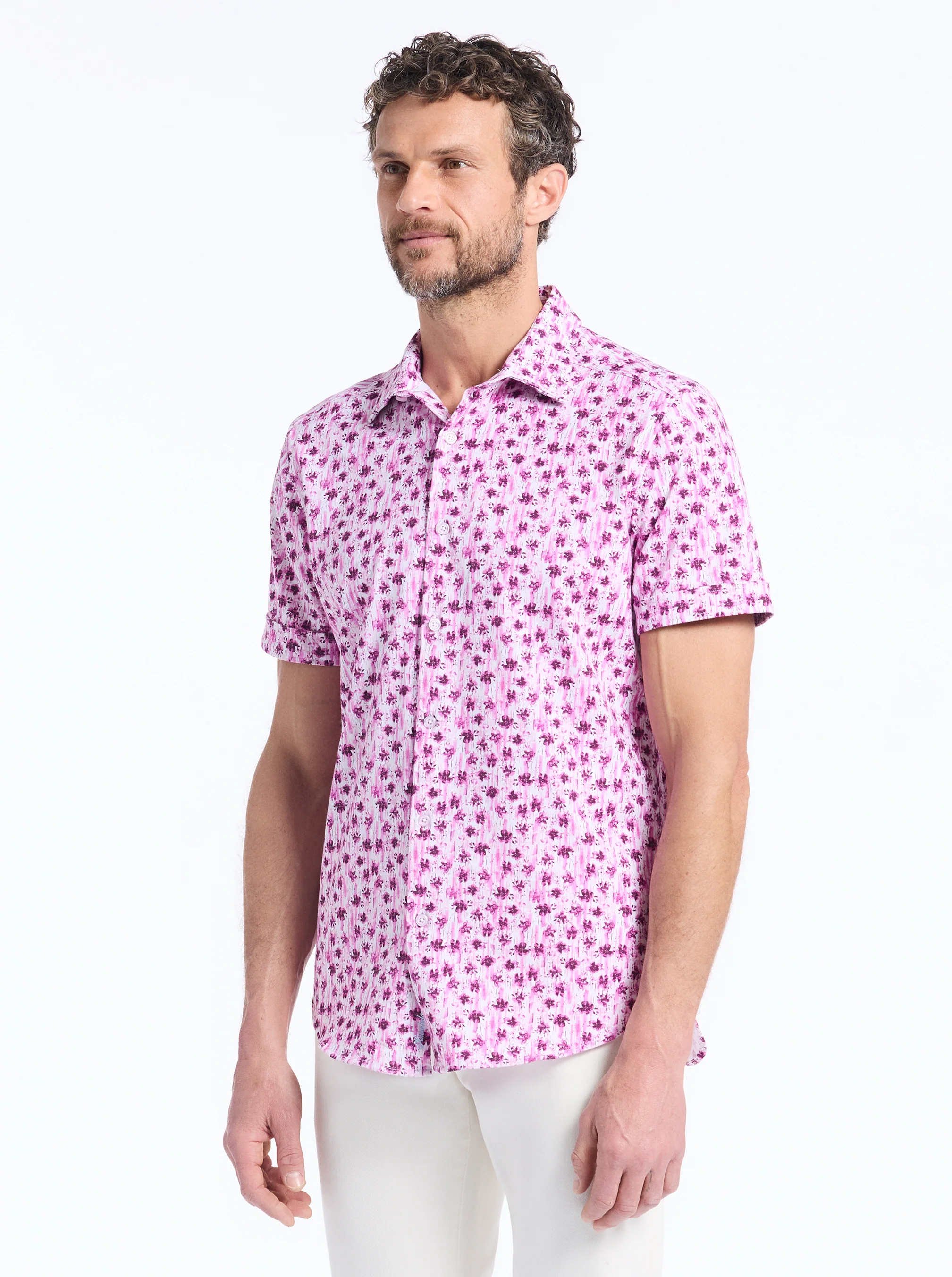 BRAMWELL SHORT SLEEVE BUTTON DOWN SHIRT - Image 4