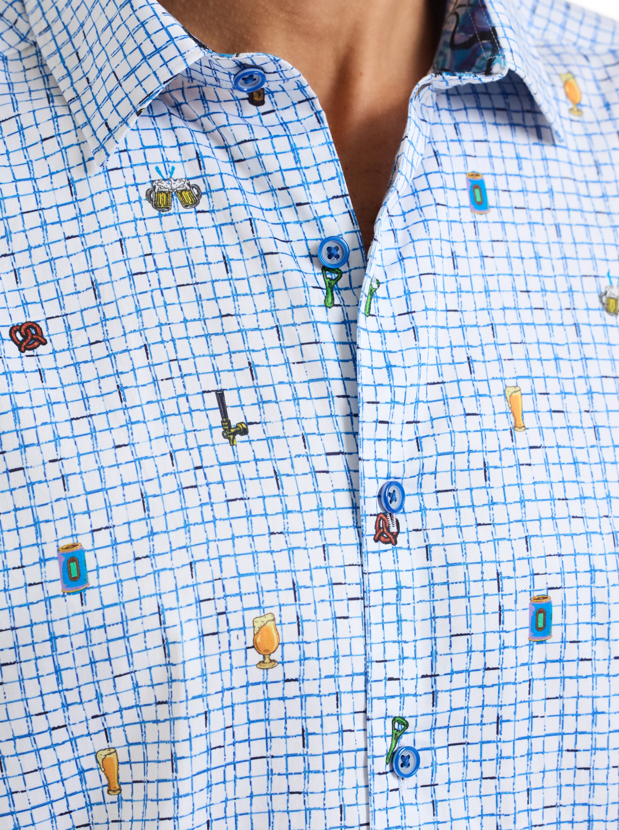 BREW & CHEW SHORT SLEEVE BUTTON DOWN SHIRT - Image 2