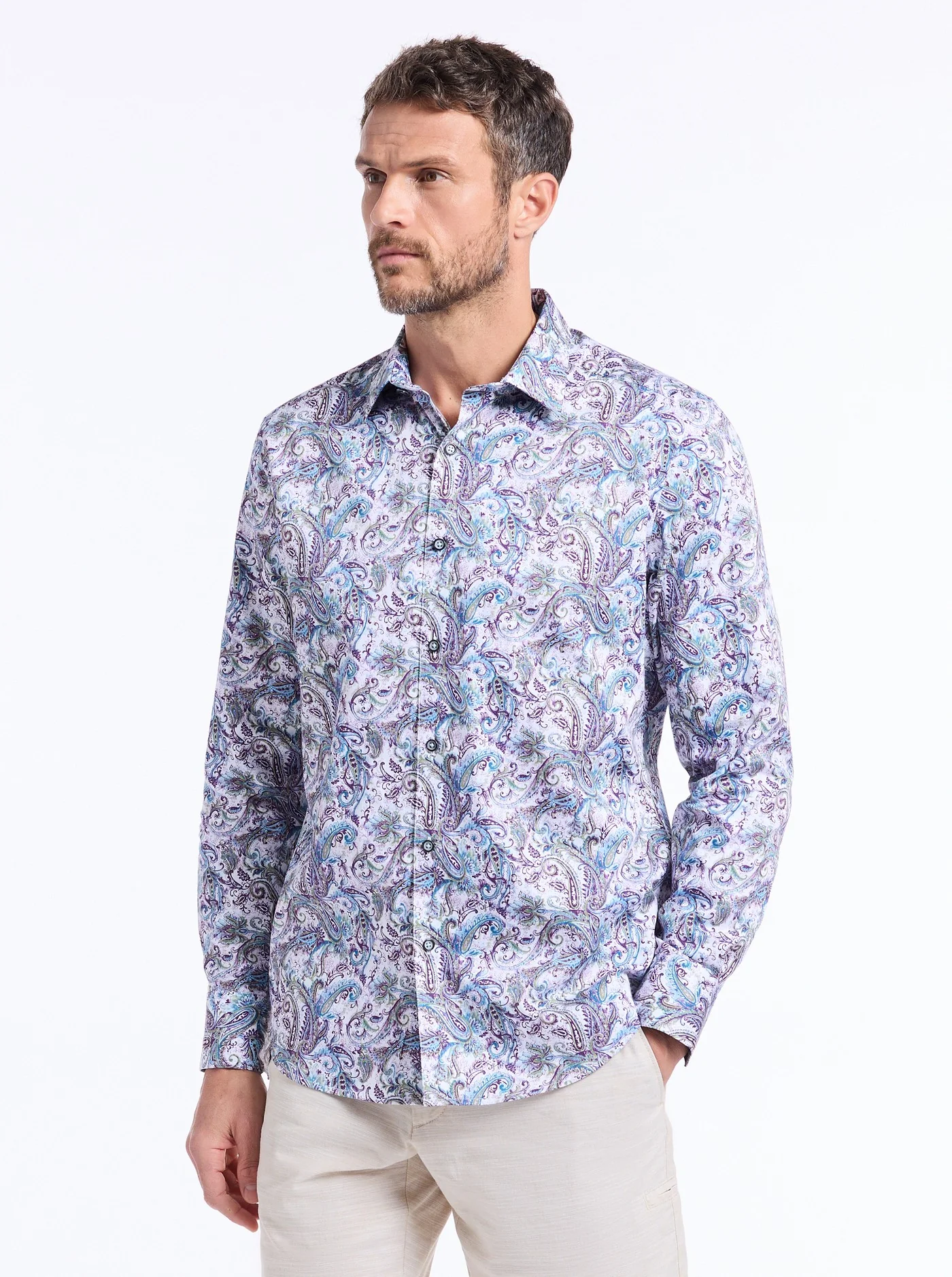 BUCKINGHAM LONG SLEEVE BUTTON DOWN SHIRT - Image 7