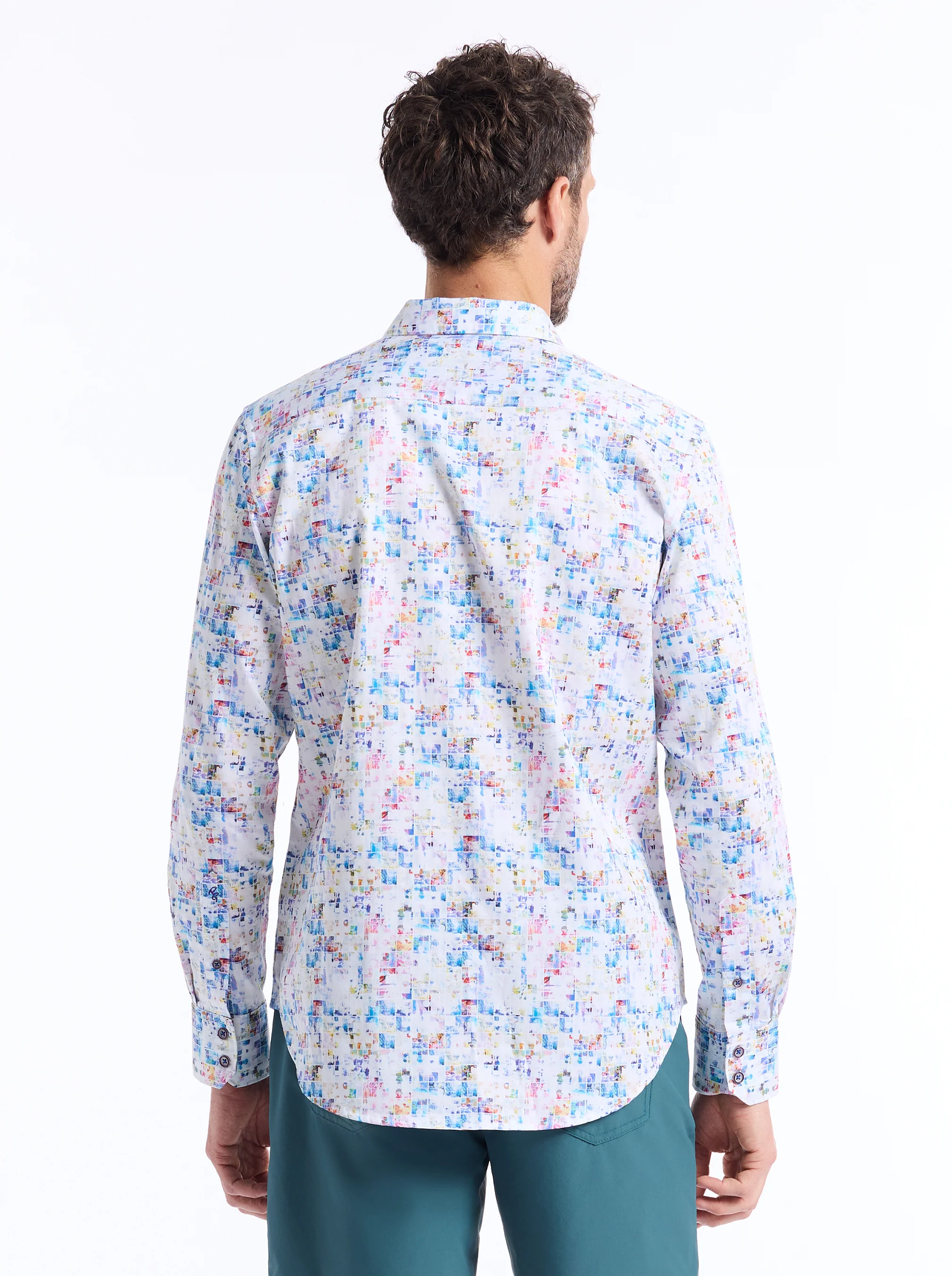 BYZANTINE LONG SLEEVE BUTTON DOWN SHIRT - Image 5
