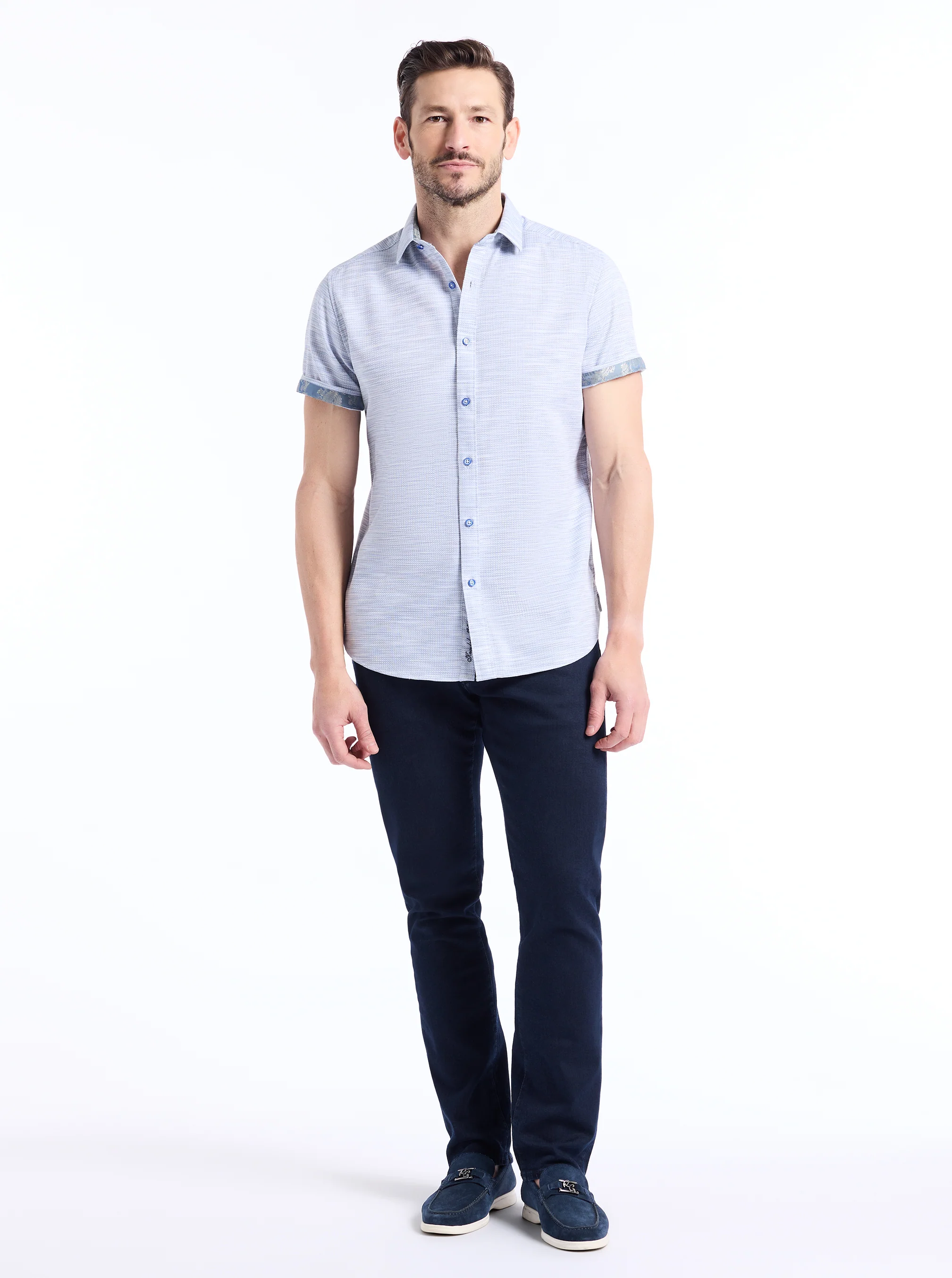 CASTRO SHORT SLEEVE BUTTON DOWN SHIRT - Image 8