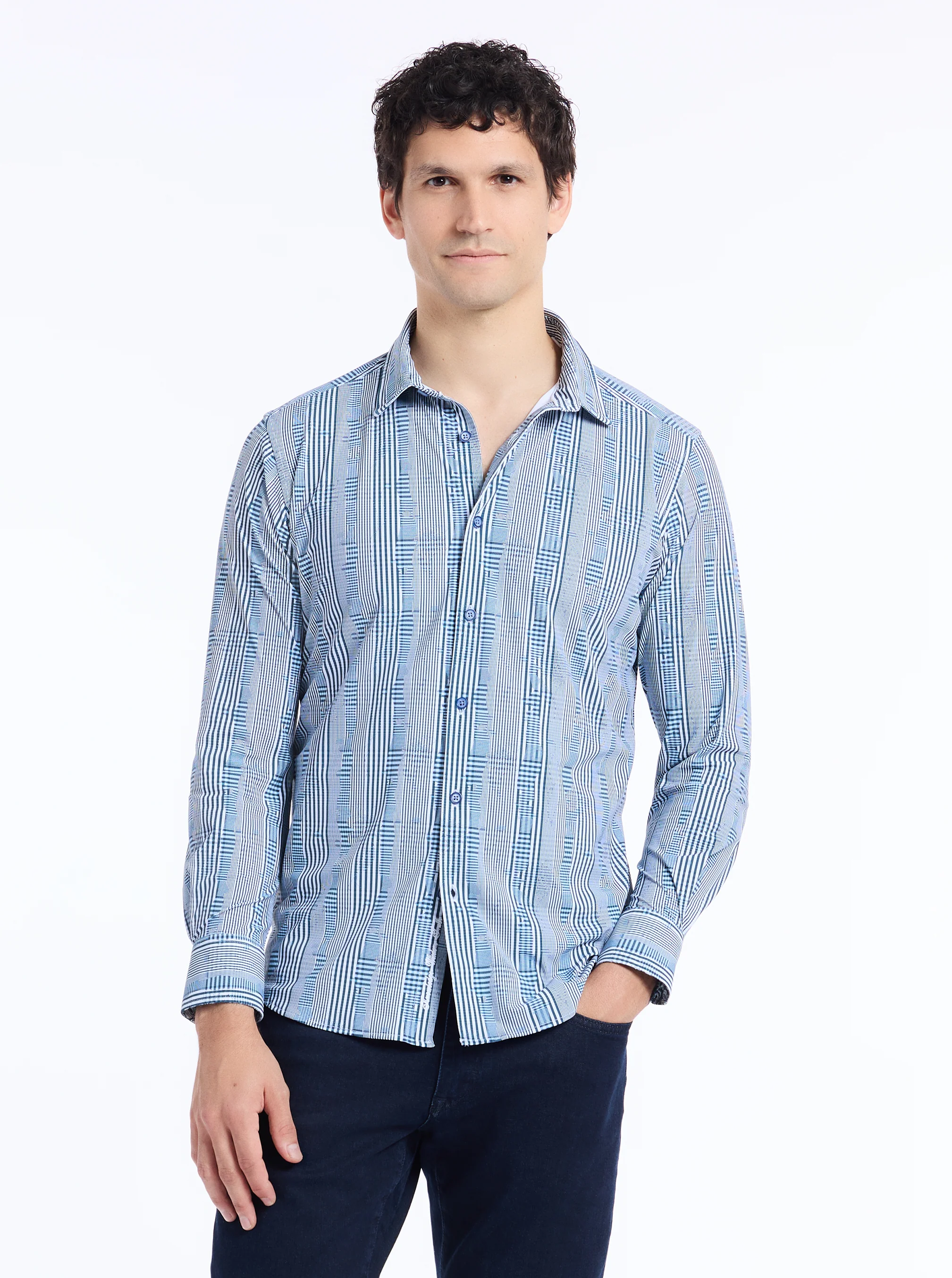 CHARNWOOD LONG SLEEVE BUTTON DOWN SHIRT - Image 2