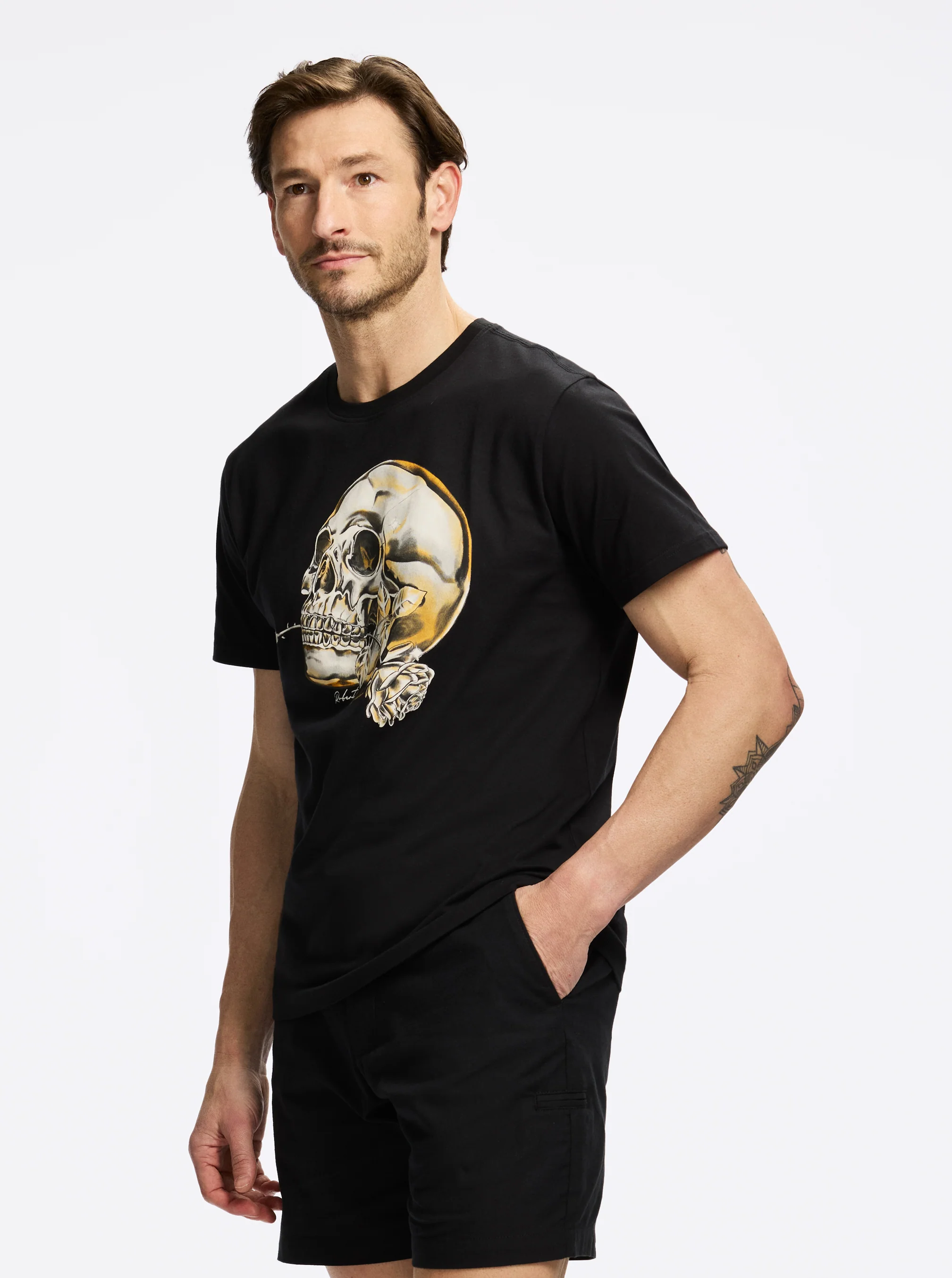 CHROME SKULL SHORT SLEEVE T-SHIRT - Image 4