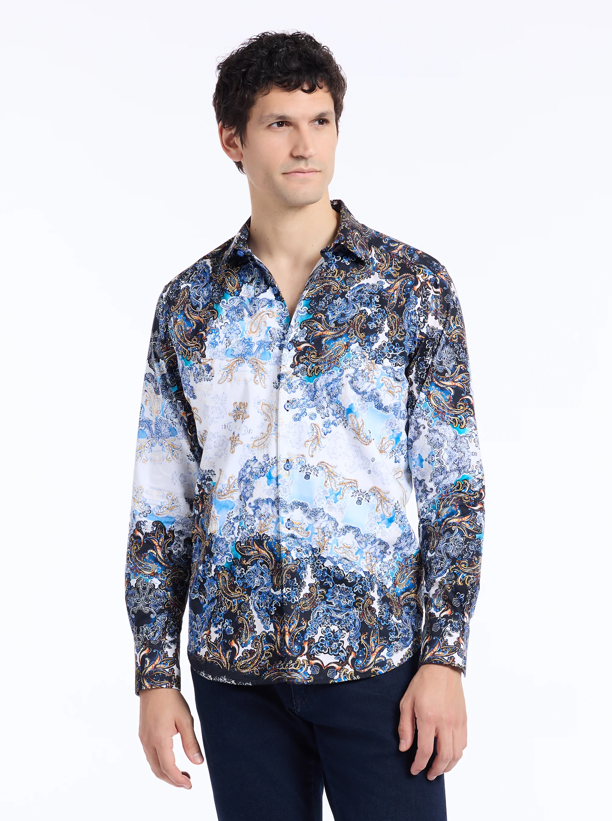 CLAPHAM LONG SLEEVE BUTTON DOWN SHIRT - Image 2