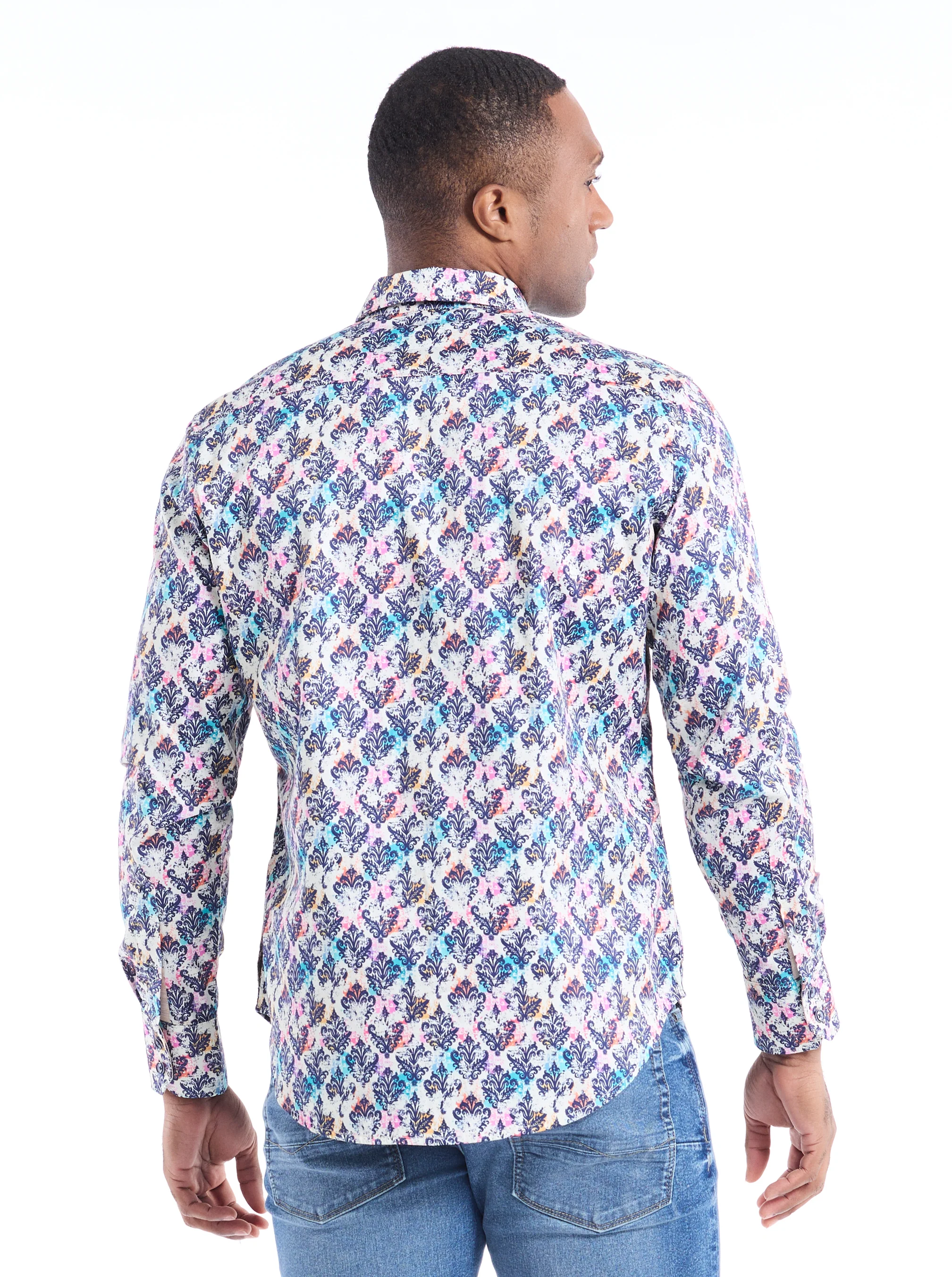COBRAM LONG SLEEVE BUTTON DOWN SHIRT - Image 4