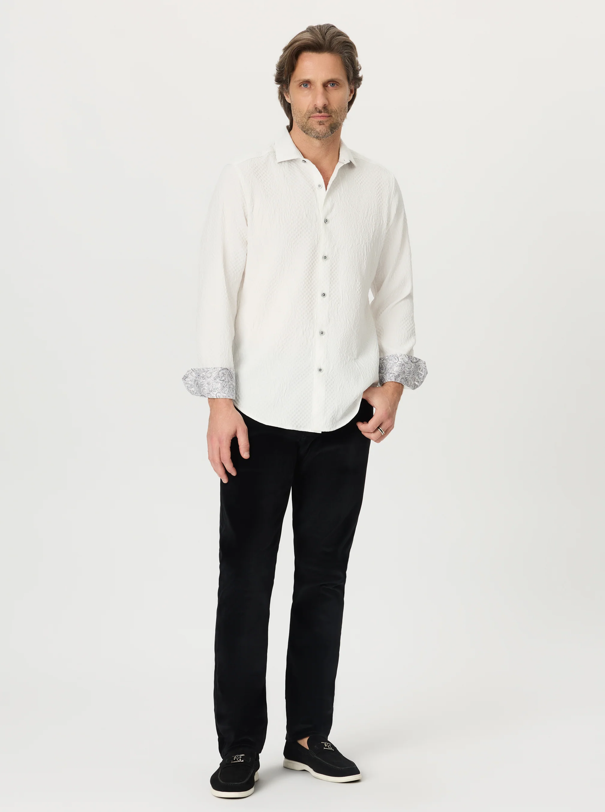 DEVONSHIRE LONG SLEEVE BUTTON DOWN SHIRT - Image 8
