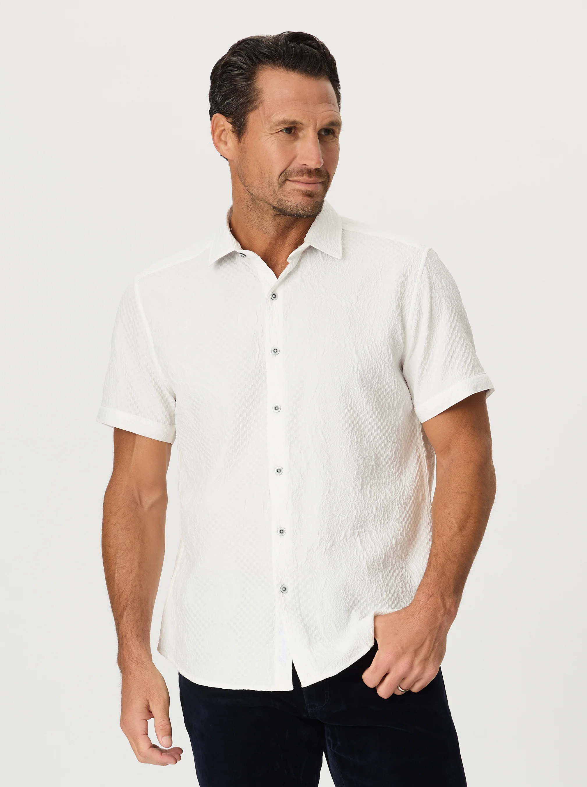 DEVONSHIRE SHORT SLEEVE BUTTON DOWN SHIRT