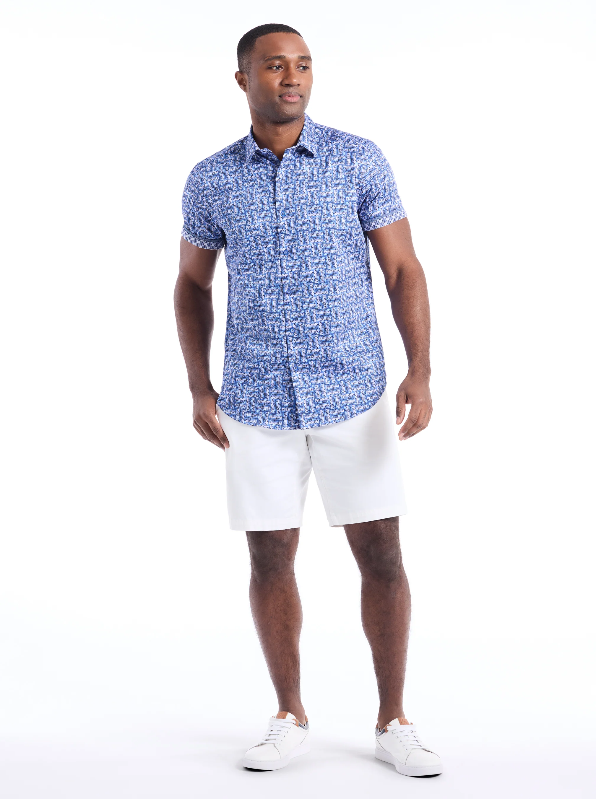 DYER SHORT SLEEVE BUTTON DOWN SHIRT - Image 6