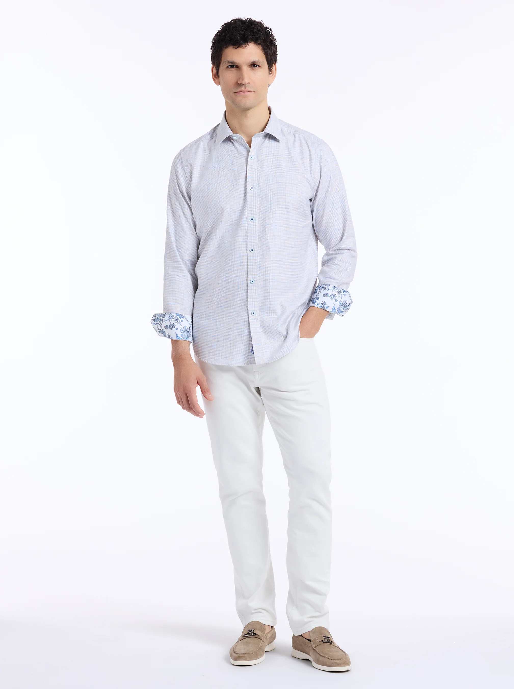EDISON LONG SLEEVE BUTTON DOWN SHIRT - Image 7