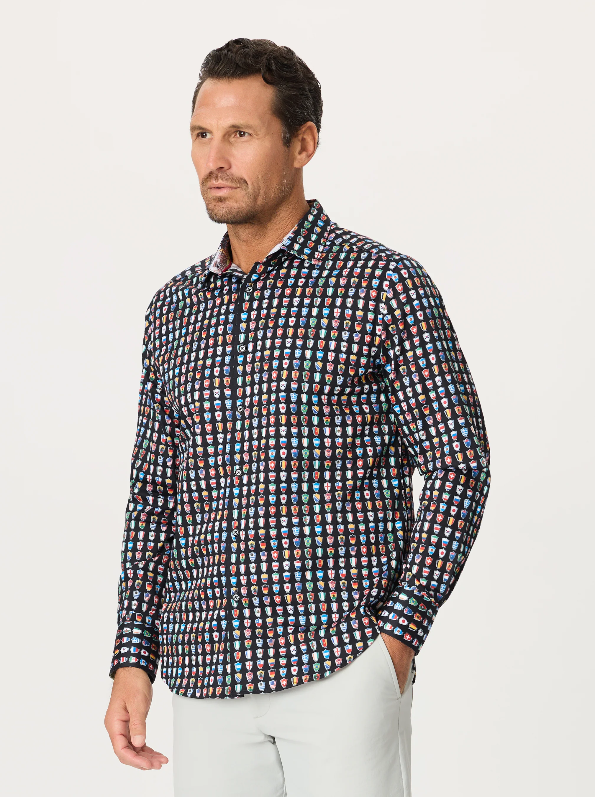 FOR THE WIN LONG SLEEVE BUTTON DOWN SHIRT - Image 2