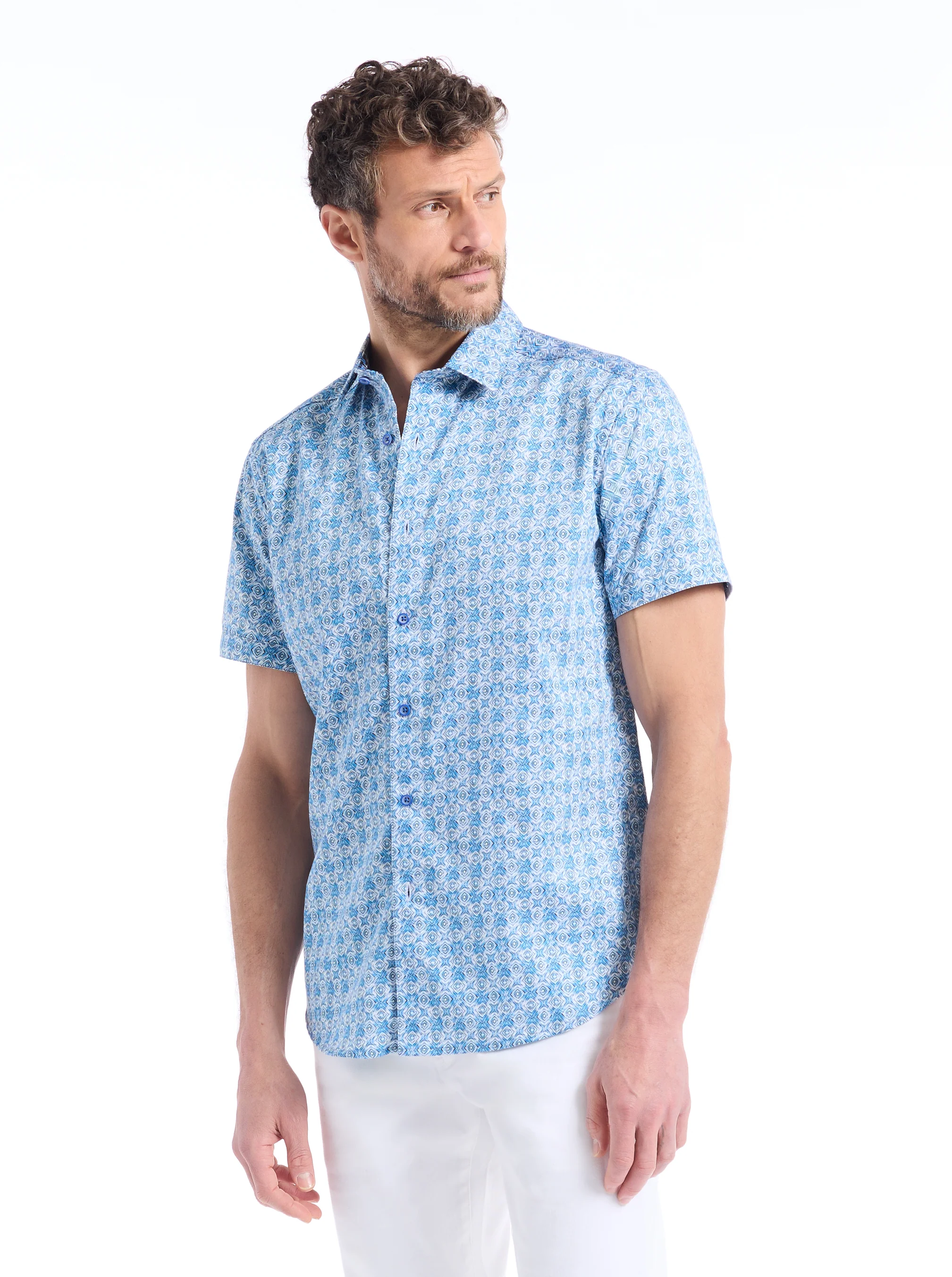 FORMBY SHORT SLEEVE BUTTON DOWN SHIRT - Image 5