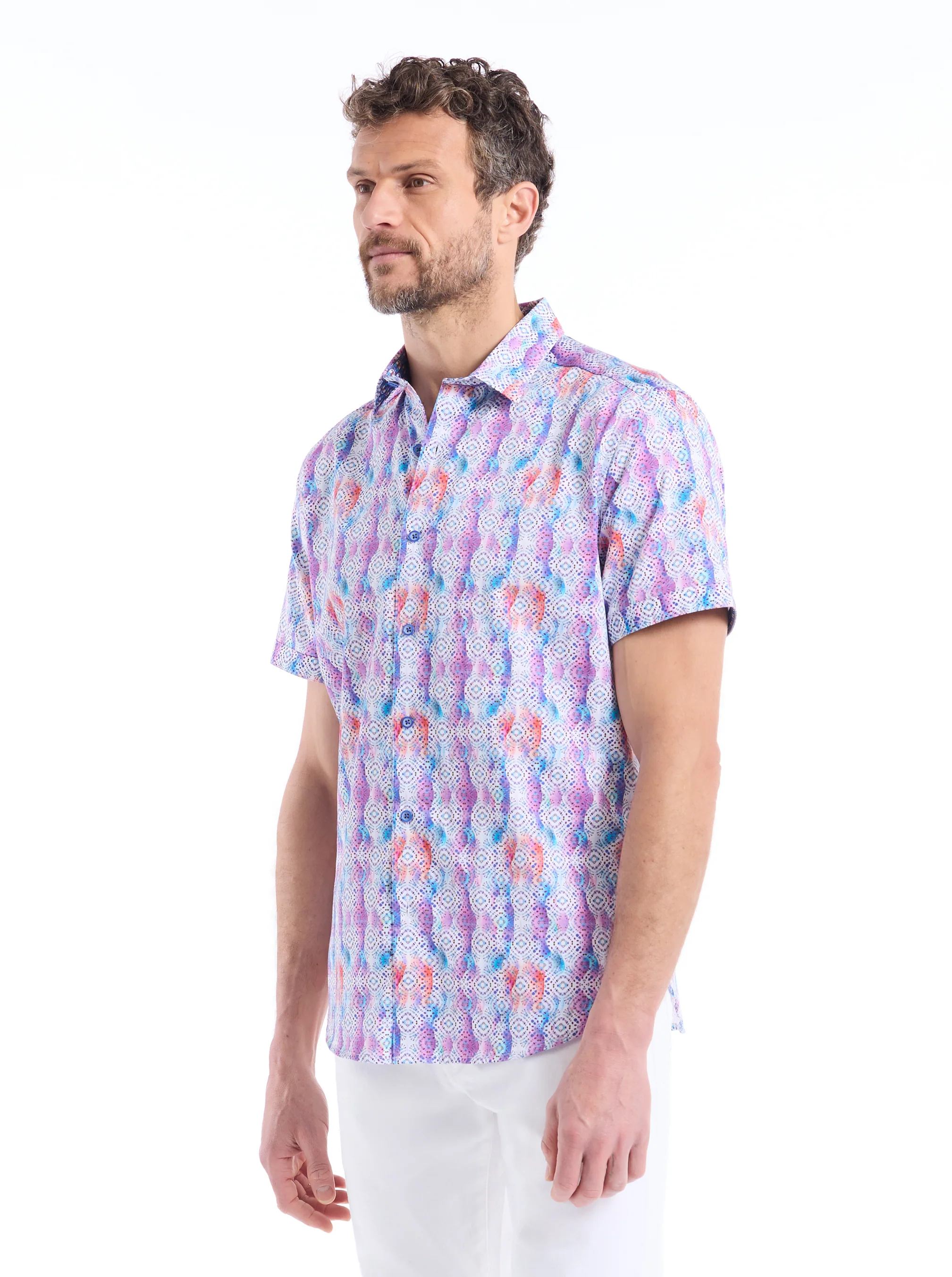 FRAWLEY SHORT SLEEVE BUTTON DOWN SHIRT - Image 5