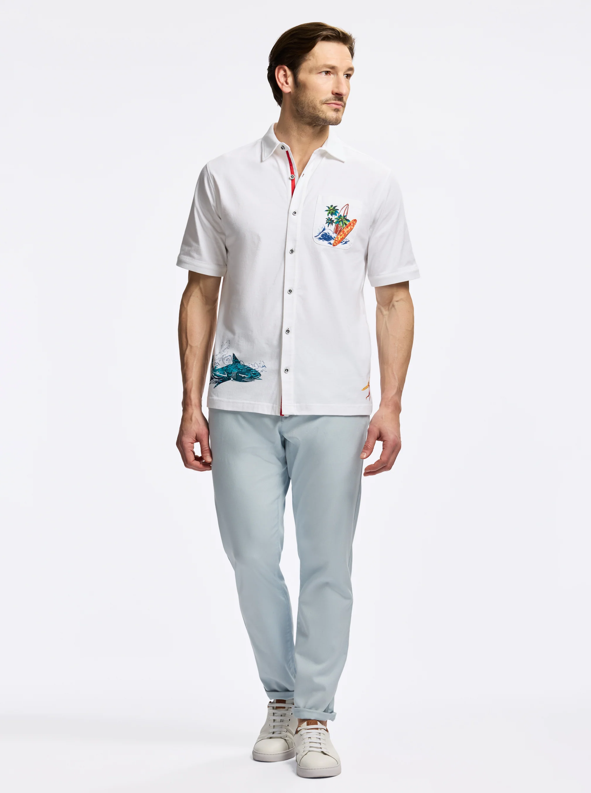 GOOD SURF SHORT SLEEVE BUTTON DOWN SHIRT - Image 7
