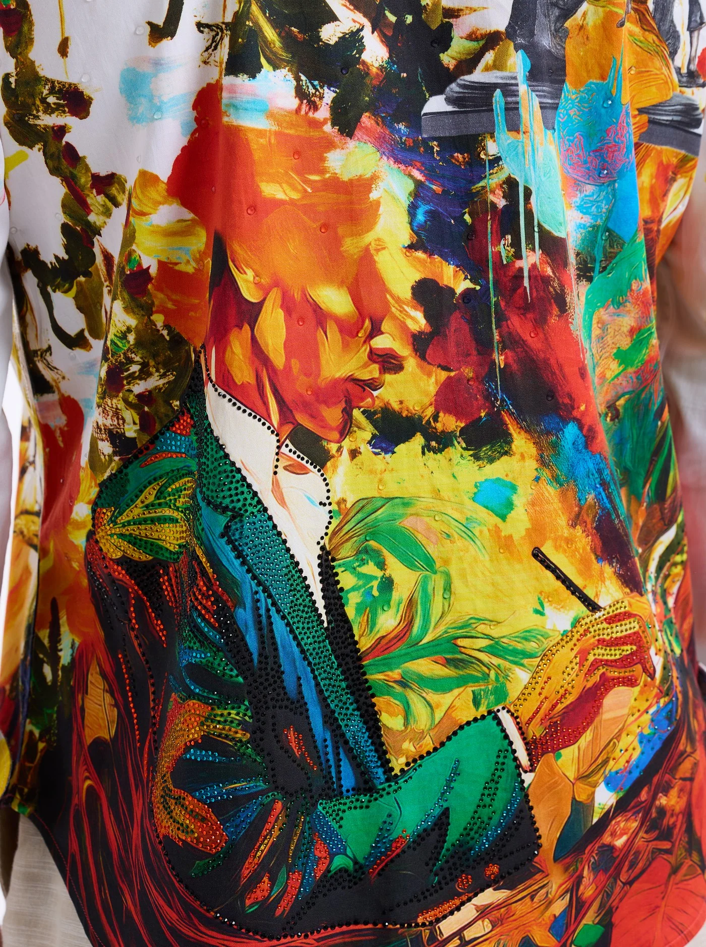 LIMITED EDITION PALETTE ROYAL LONG SLEEVE BUTTON DOWN SHIRT - Image 4