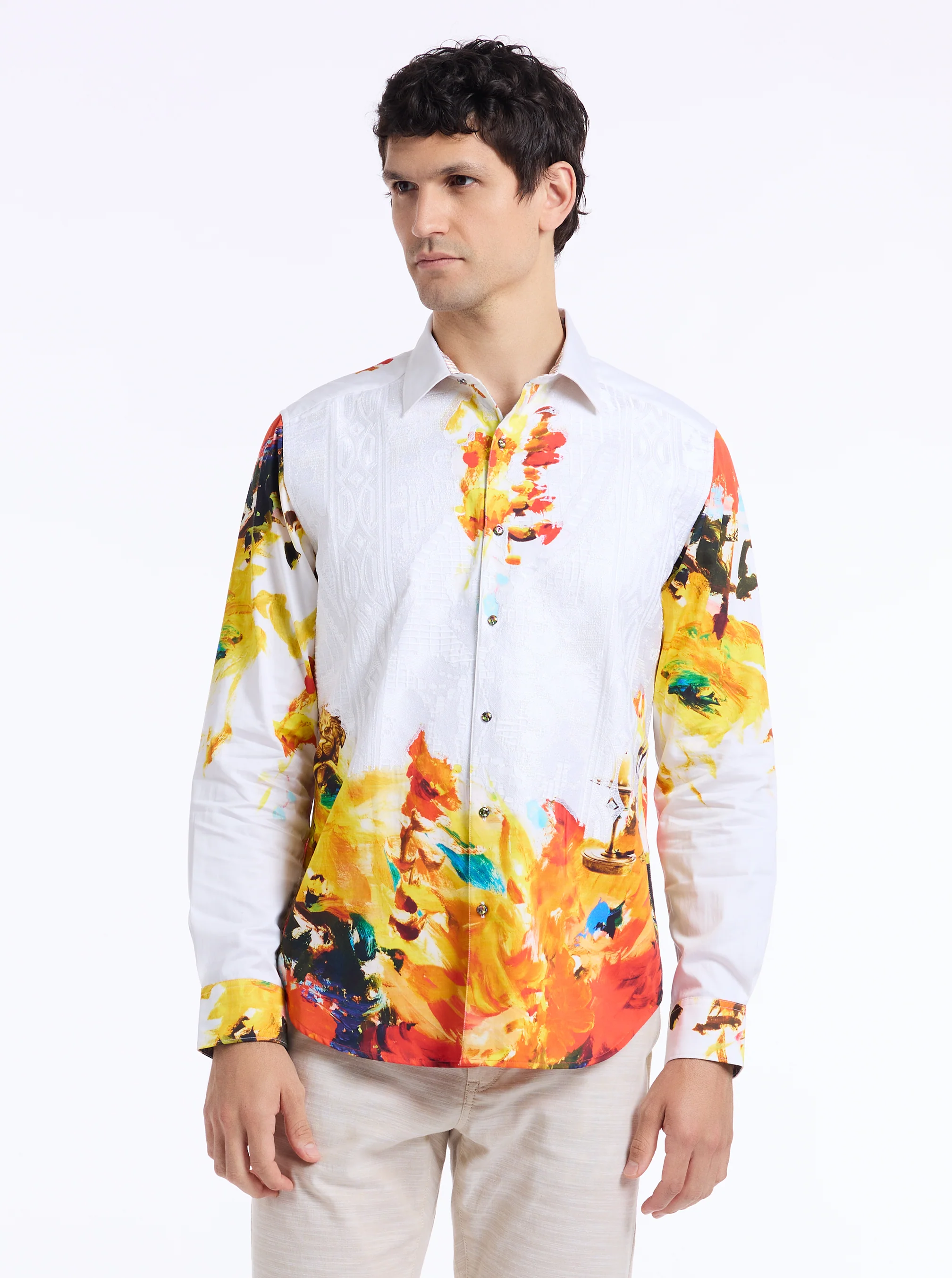 LIMITED EDITION PALETTE ROYAL LONG SLEEVE BUTTON DOWN SHIRT - Image 5