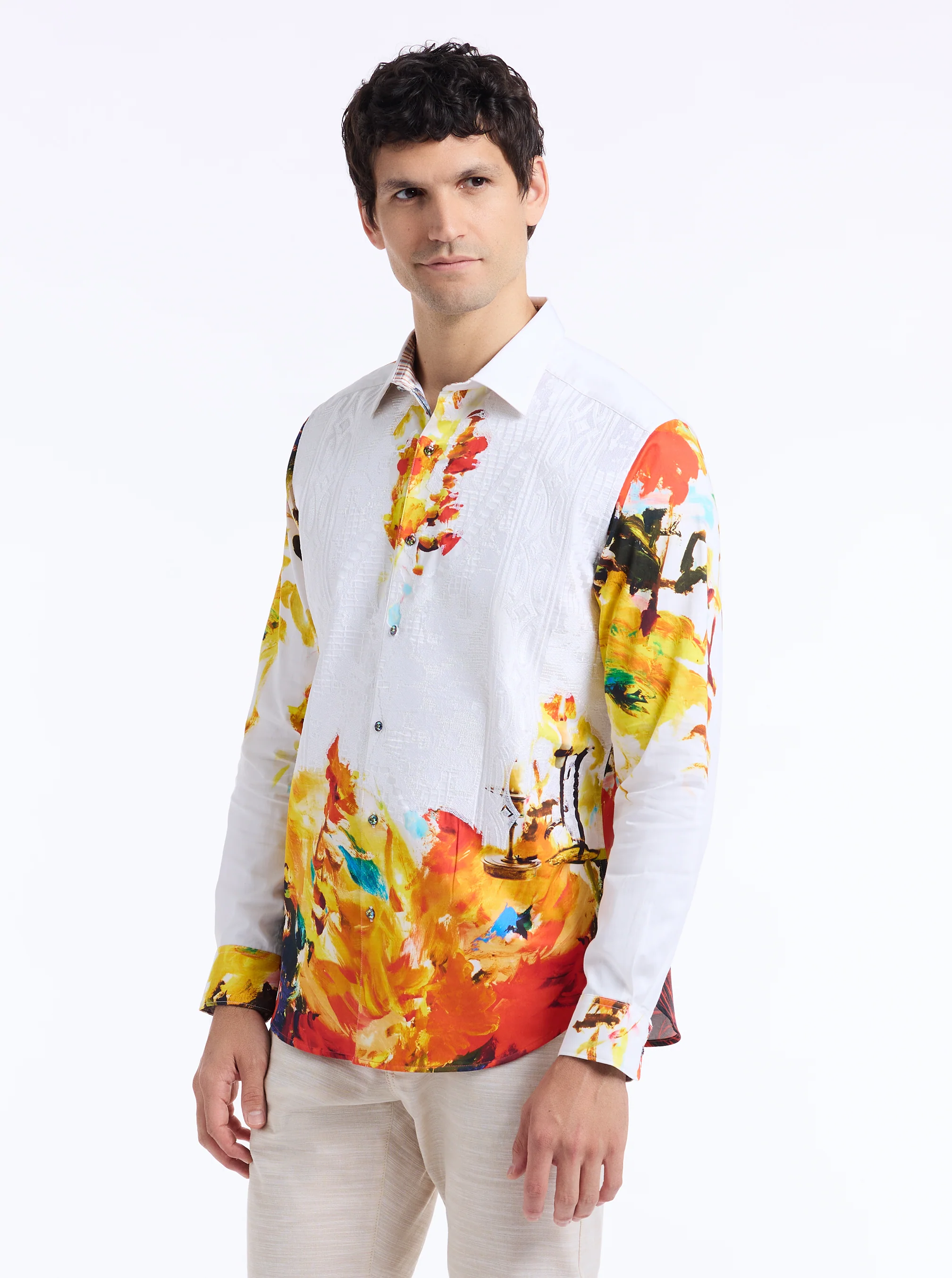 LIMITED EDITION PALETTE ROYAL LONG SLEEVE BUTTON DOWN SHIRT - Image 9