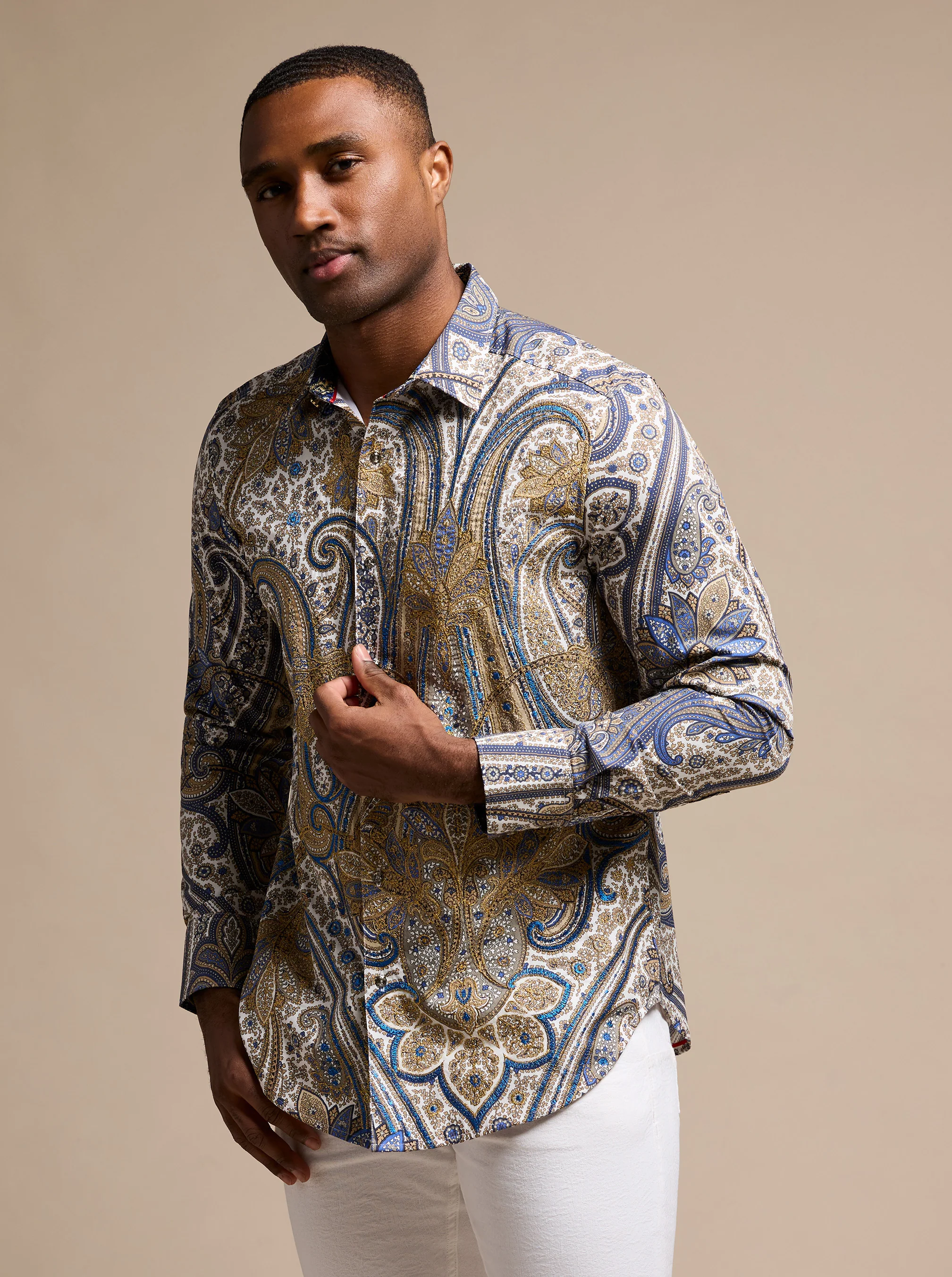 LIMITED EDITION THE LANSKY LOOK LONG SLEEVE BUTTON DOWN SHIRT - Image 4