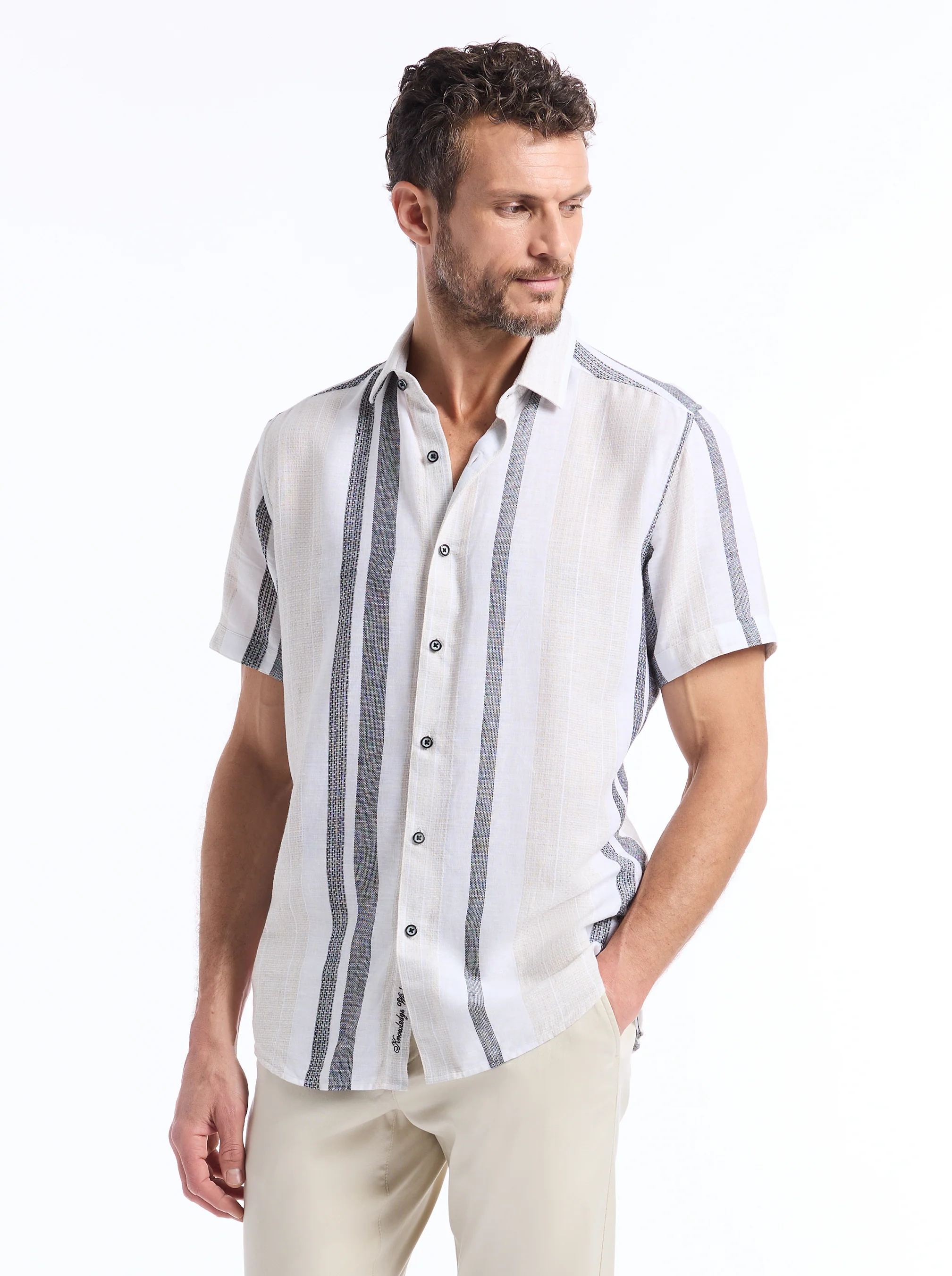 MAKAI SHORT SLEEVE BUTTON DOWN SHIRT - Image 7