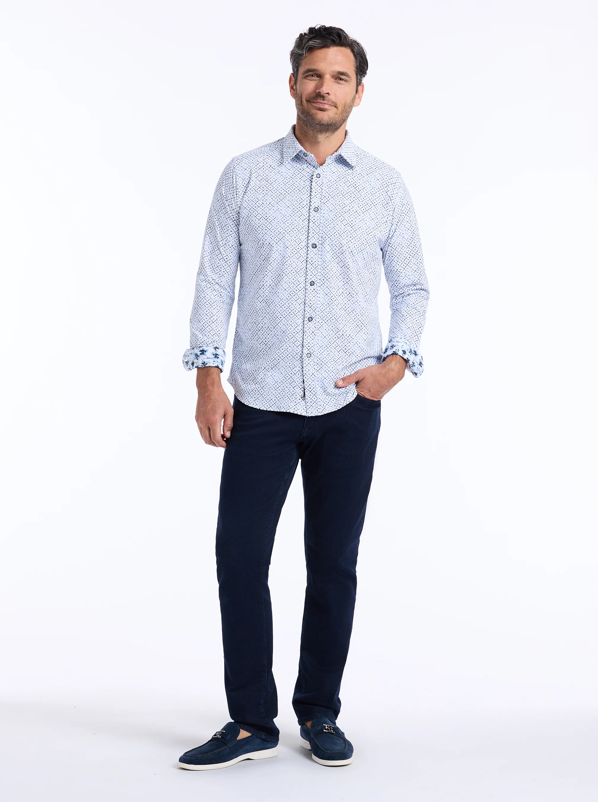 MONTAGU LONG SLEEVE BUTTON DOWN SHIRT - Image 7