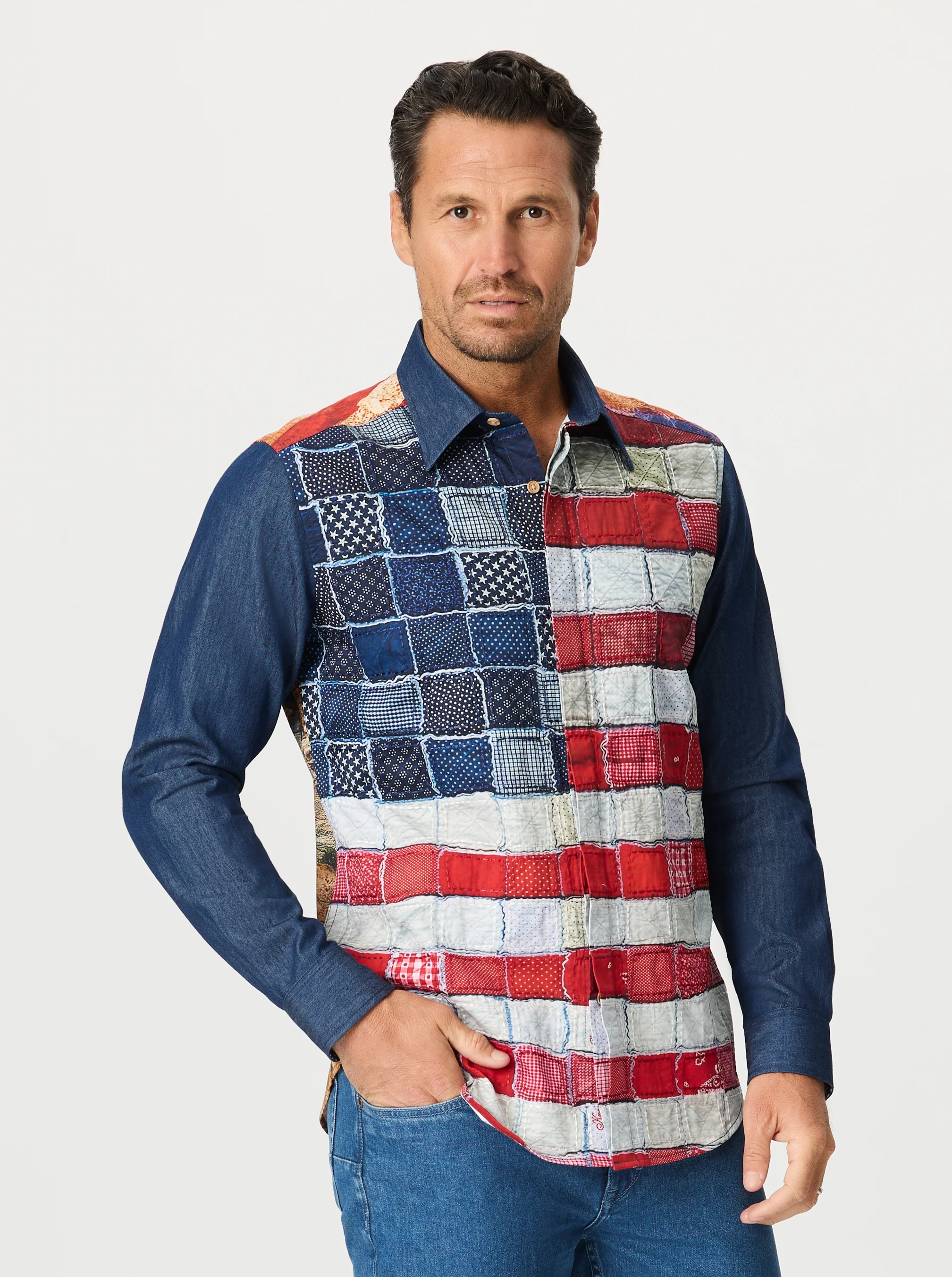 MONUMENTAL LONG SLEEVE BUTTON DOWN SHIRT - Image 3