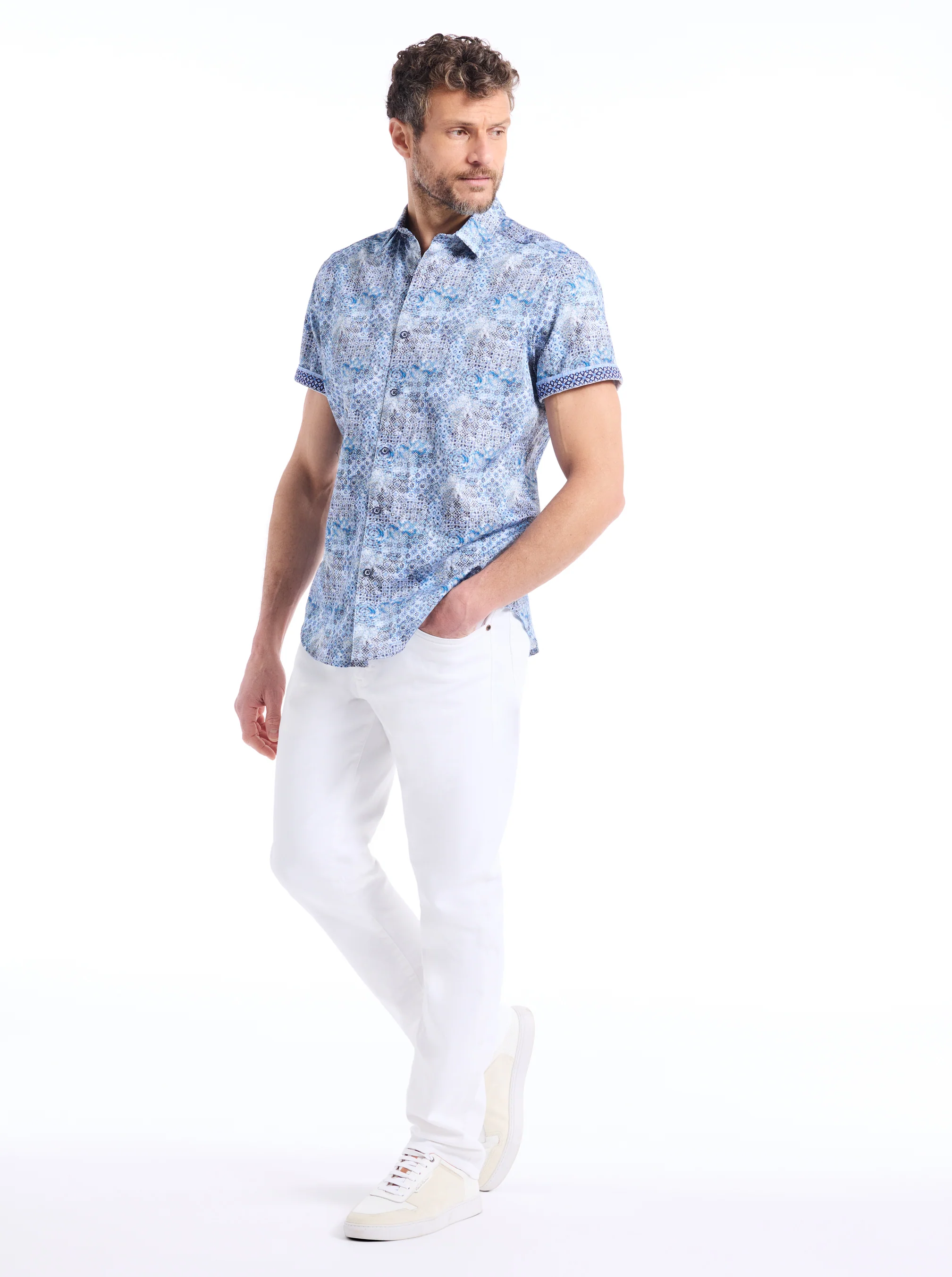 PEARSON SHORT SLEEVE BUTTON DOWN SHIRT - Image 6