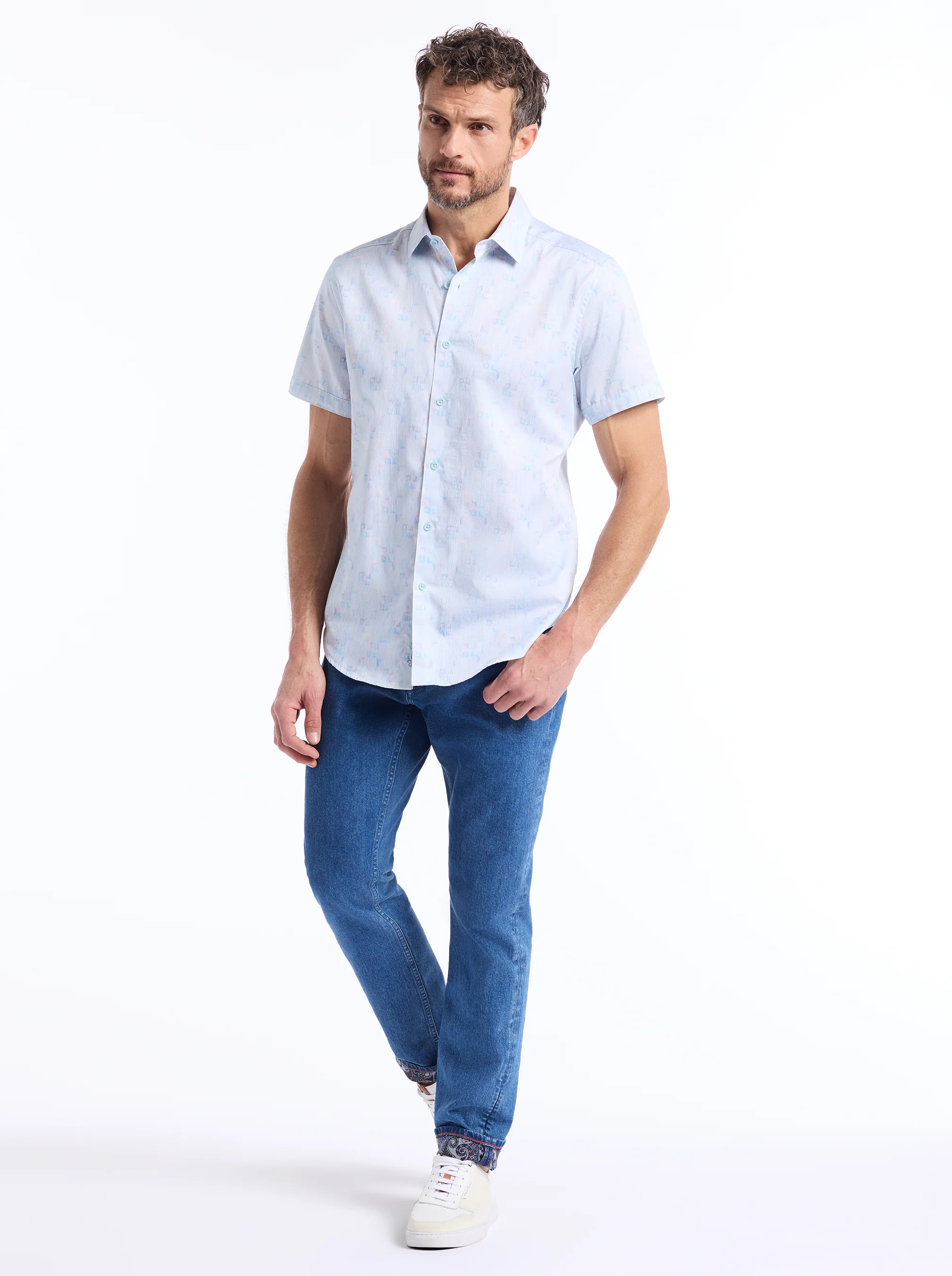 PELL SHORT SLEEVE BUTTON DOWN SHIRT - Image 7