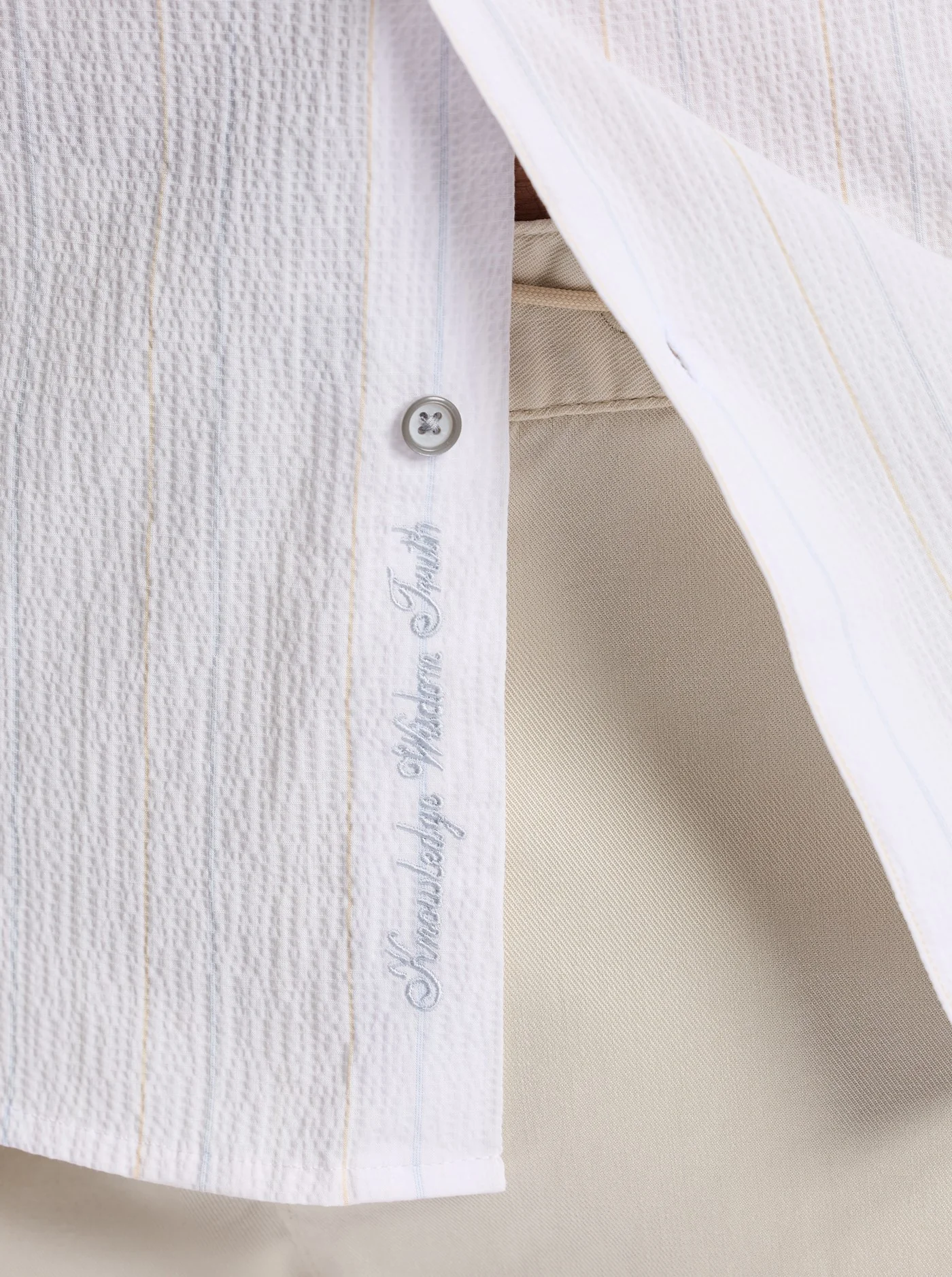 REABROOK LONG SLEEVE BUTTON DOWN SHIRT - Image 3