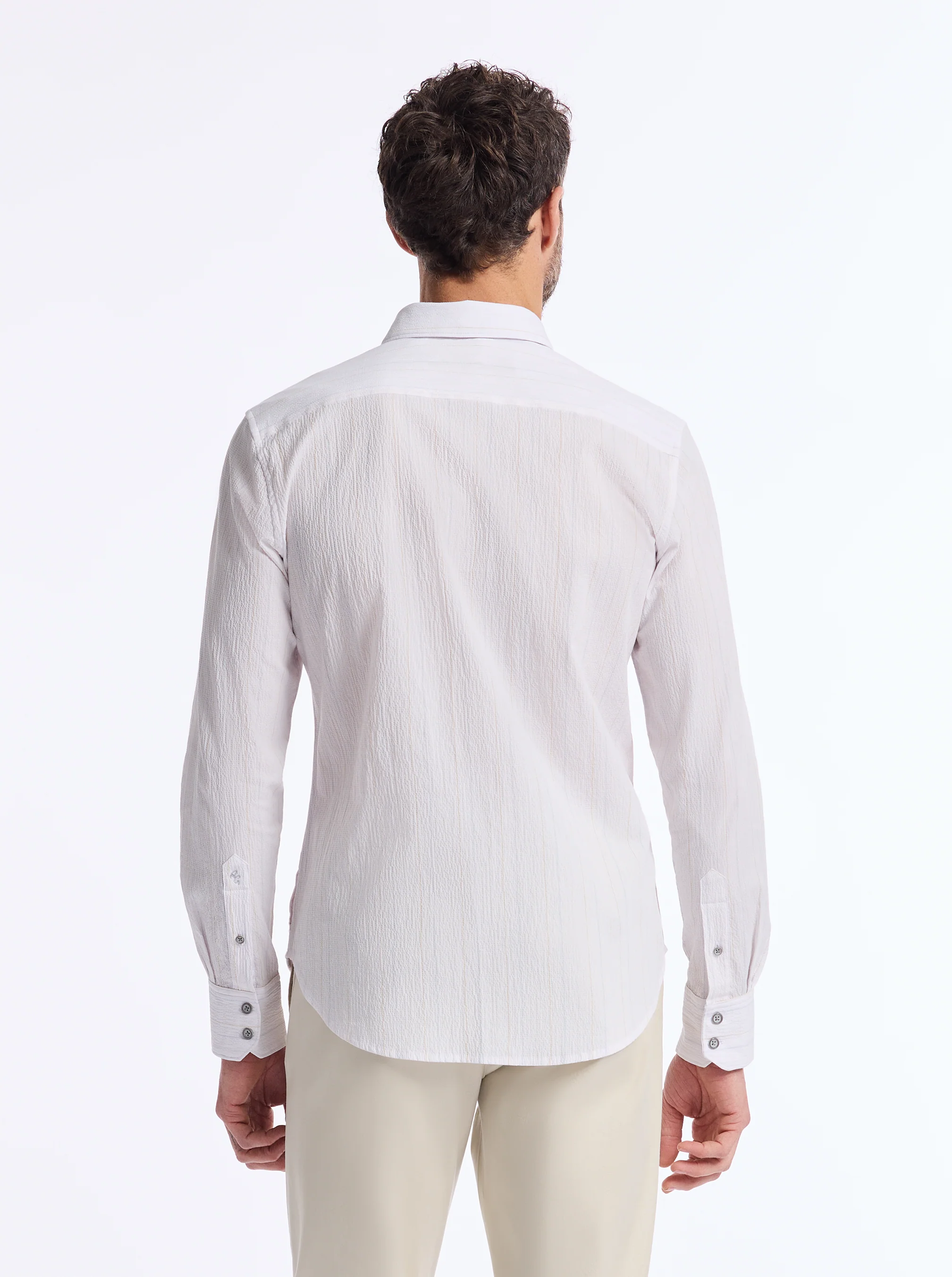 REABROOK LONG SLEEVE BUTTON DOWN SHIRT - Image 5