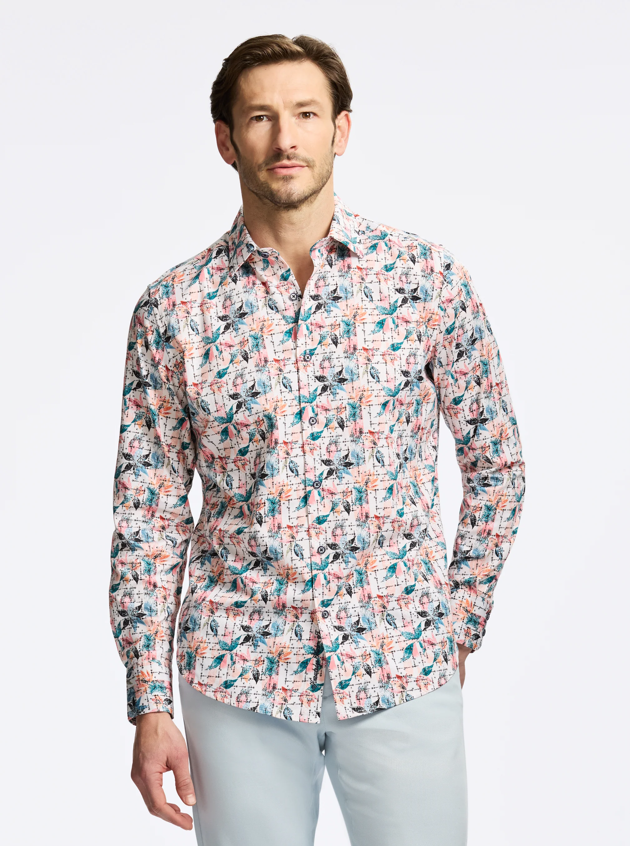 SPARGO LONG SLEEVE BUTTON DOWN SHIRT