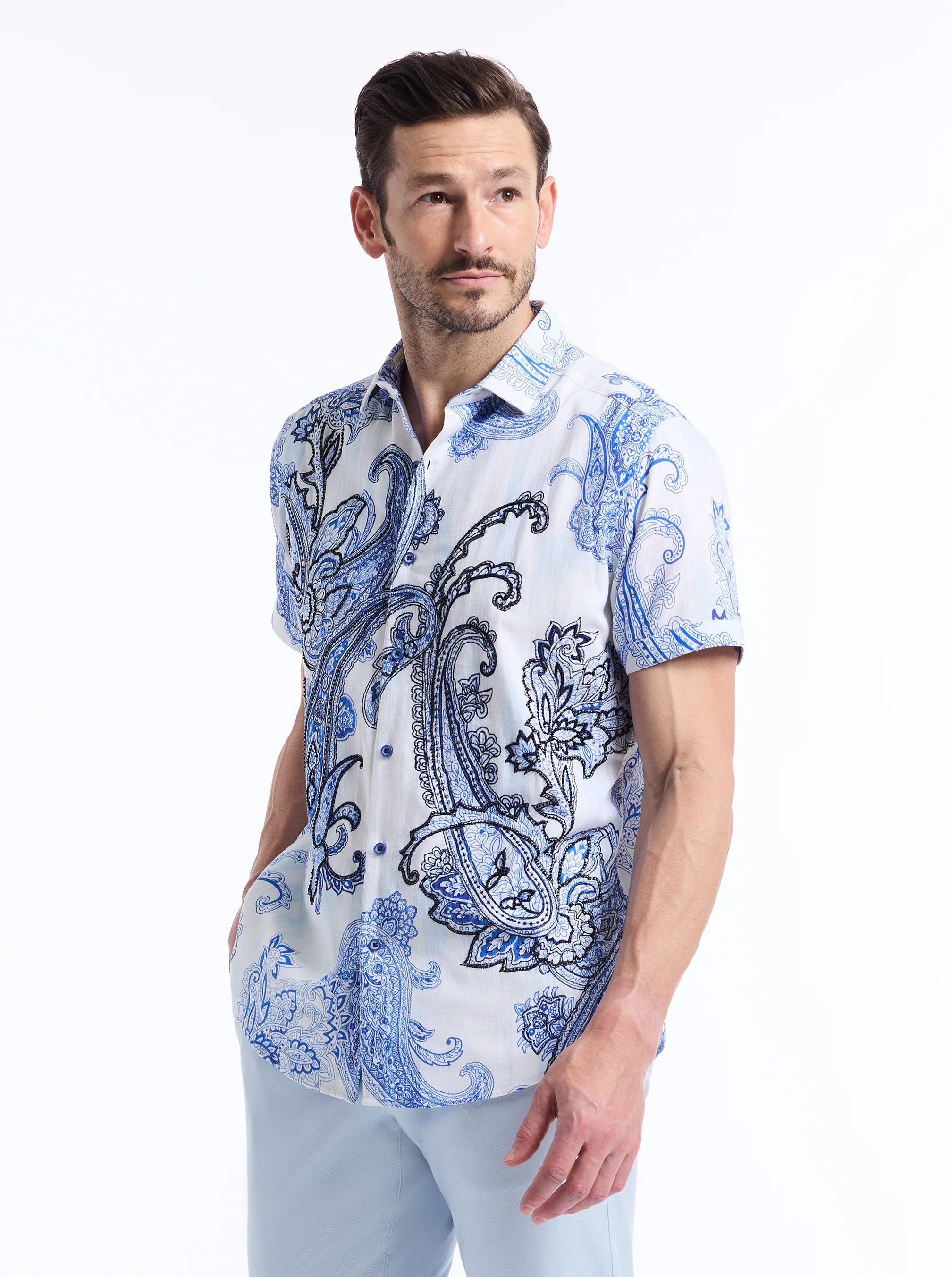 SPENSER SHORT SLEEVE BUTTON DOWN SHIRT - Image 7