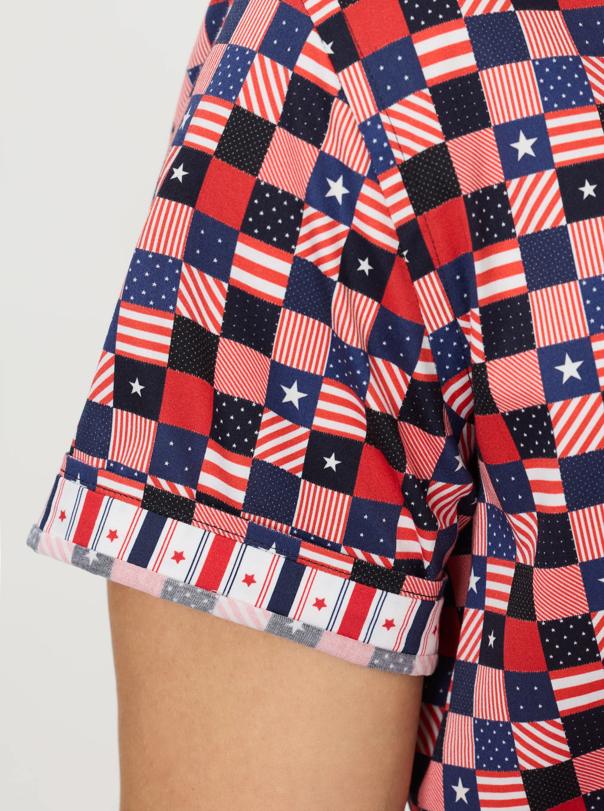 STARS ALIGNED SHORT SLEEVE BUTTON DOWN SHIRT - Image 5