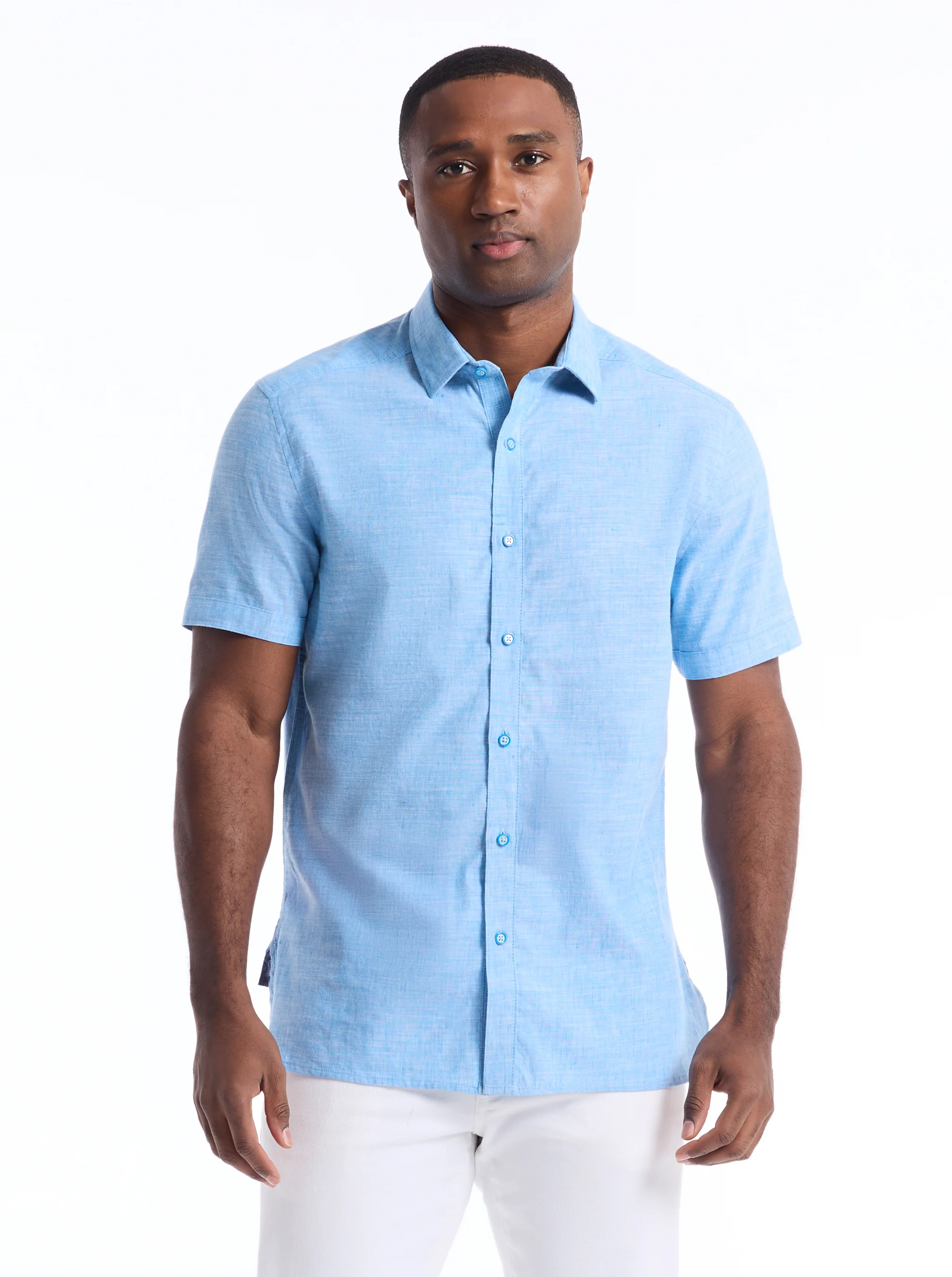 SUTTON SHORT SLEEVE BUTTON DOWN SHIRT - Image 2