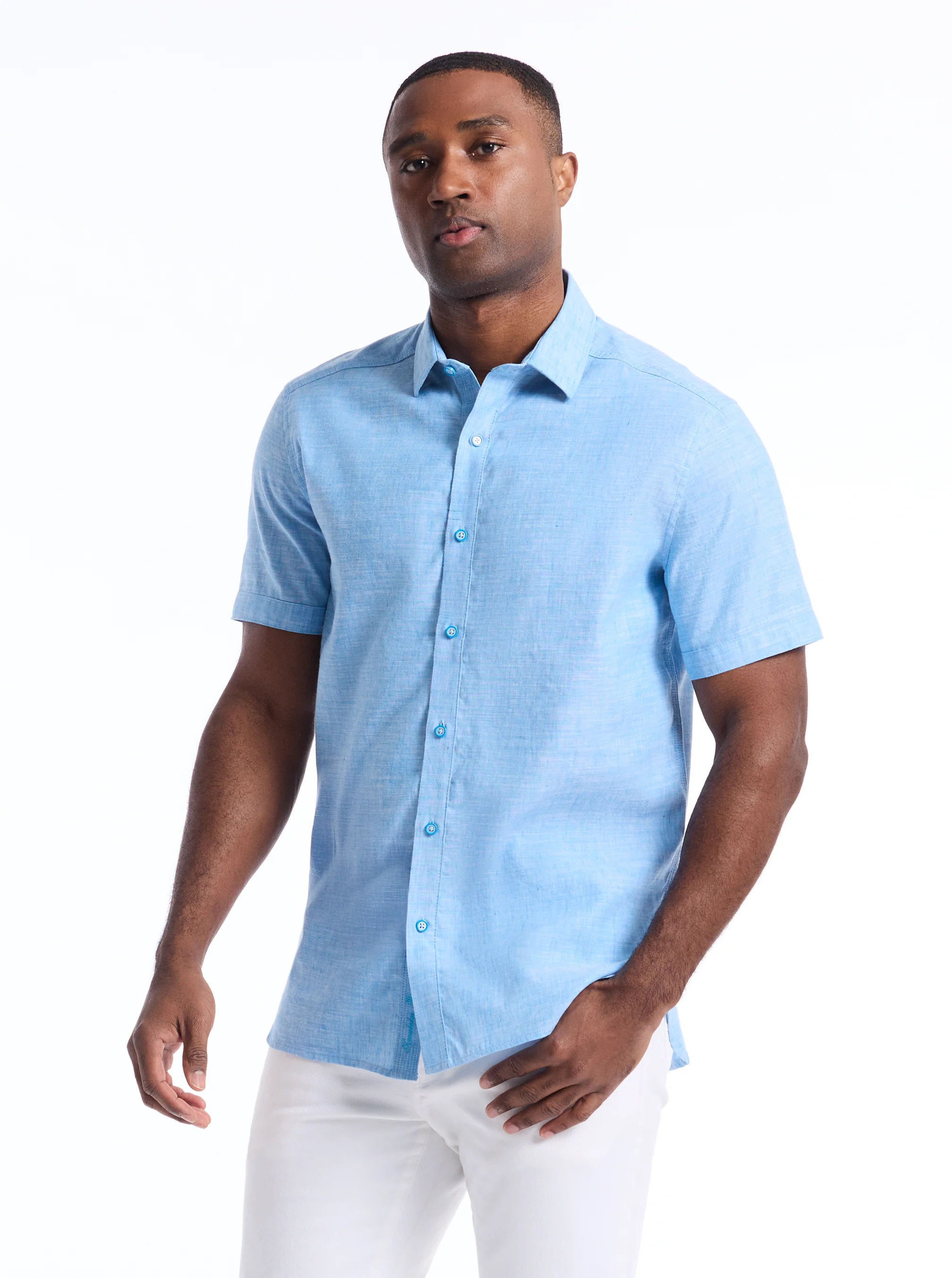 SUTTON SHORT SLEEVE BUTTON DOWN SHIRT - Image 5