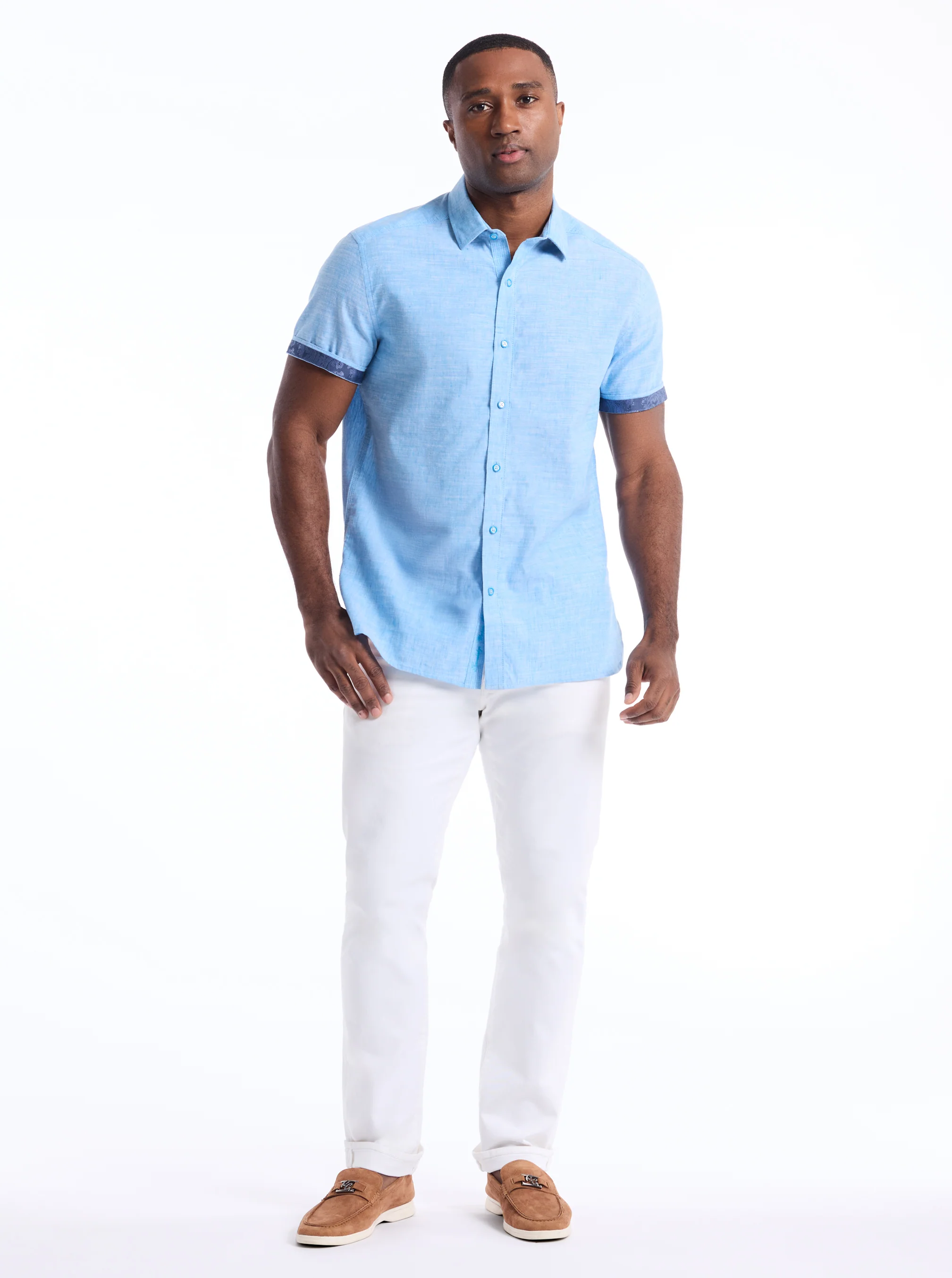 SUTTON SHORT SLEEVE BUTTON DOWN SHIRT - Image 6