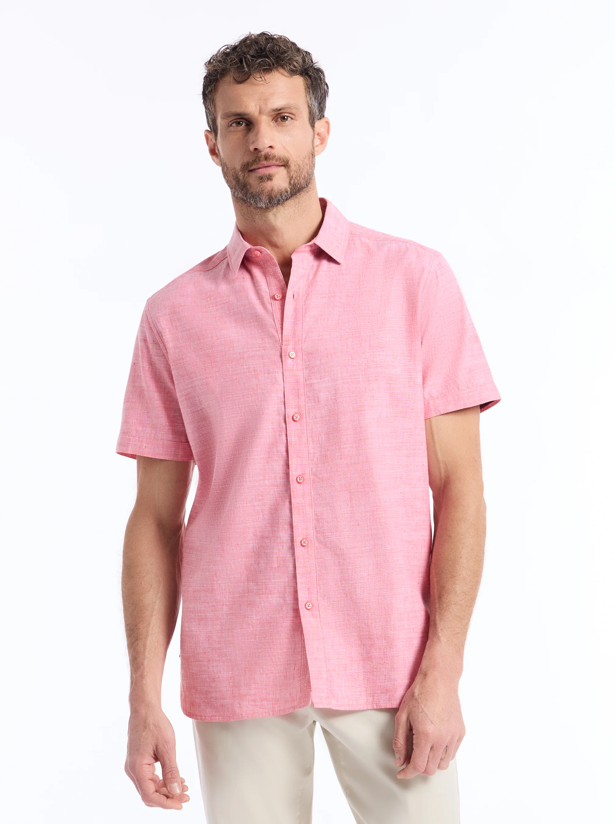 SUTTON SHORT SLEEVE BUTTON DOWN SHIRT - Image 2