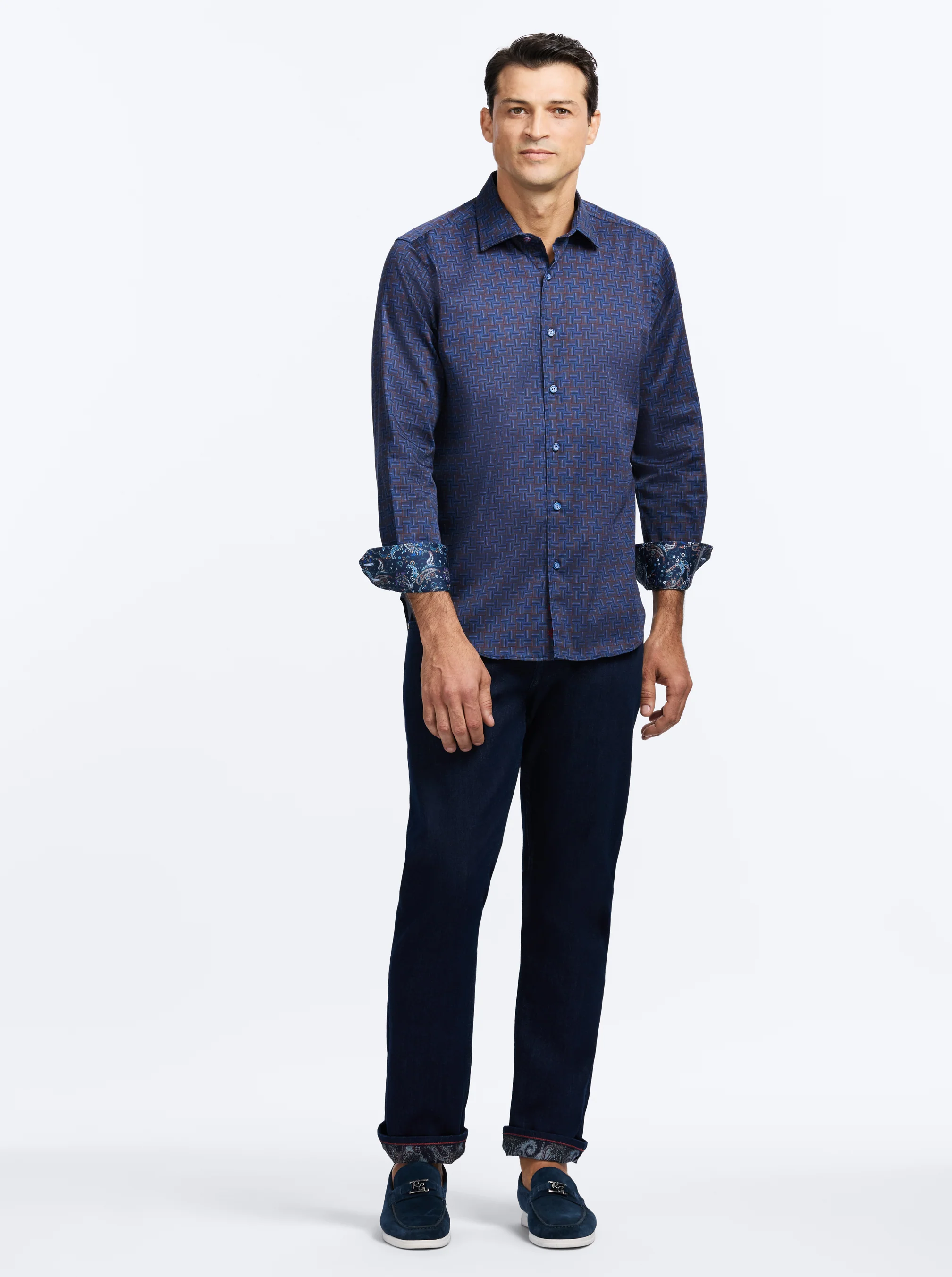 TALBOT LONG SLEEVE BUTTON DOWN KNIT SHIRT - Image 6