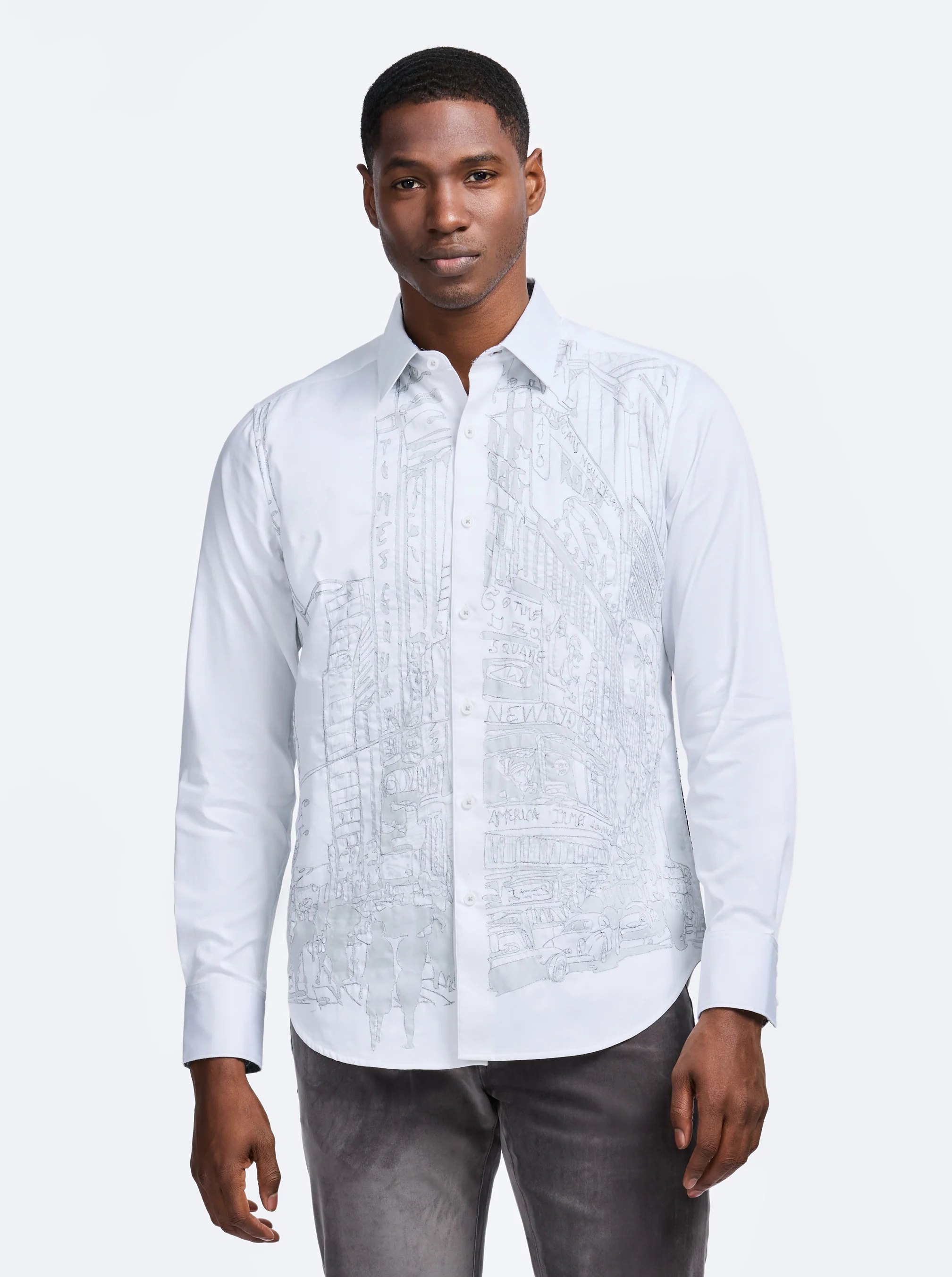 URBAN CLASSICS LONG SLEEVE BUTTON DOWN SHIRT - Image 3