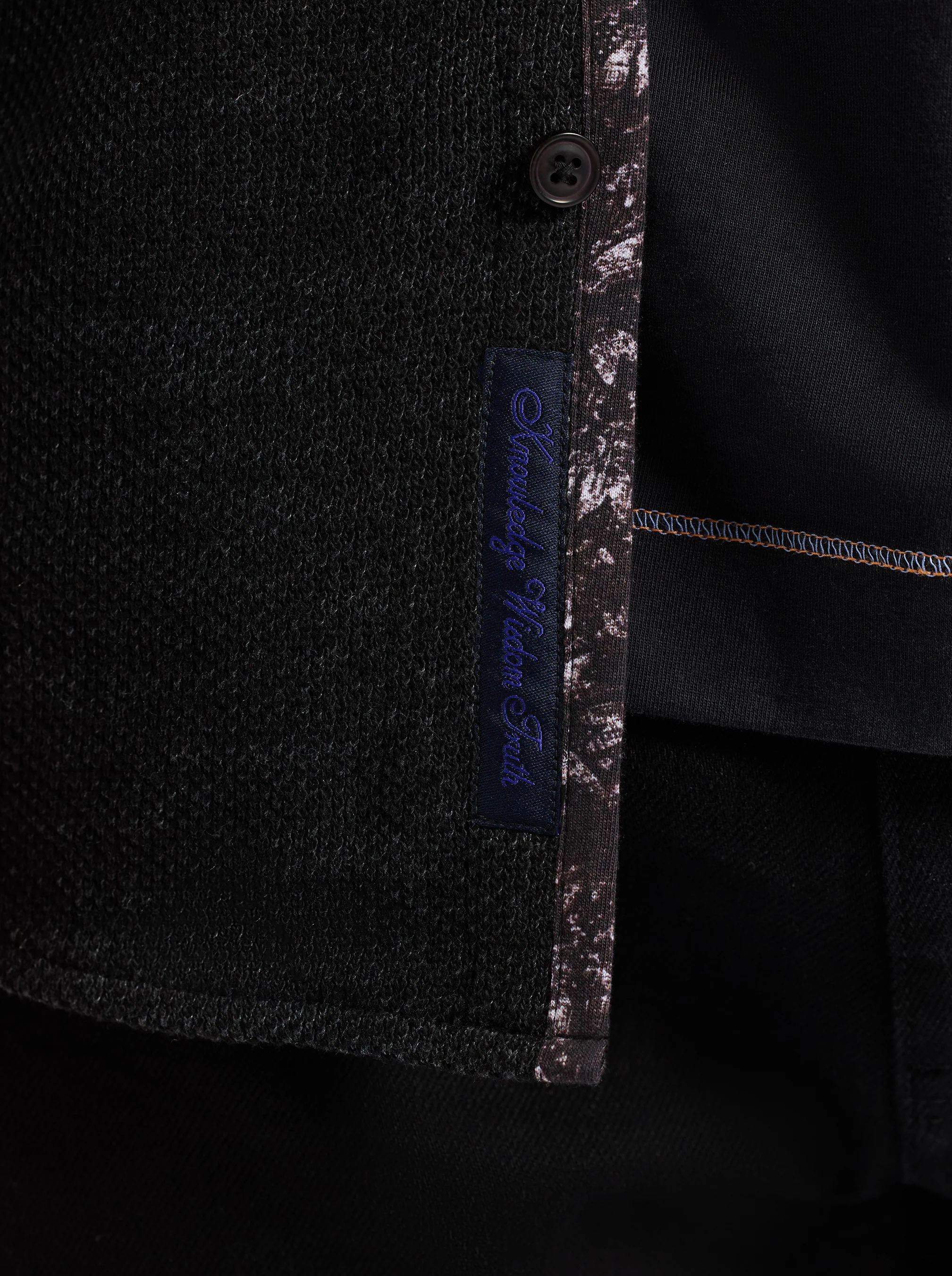 WAYNE LONG SLEEVE BUTTON DOWN KNIT SHIRT - Image 4