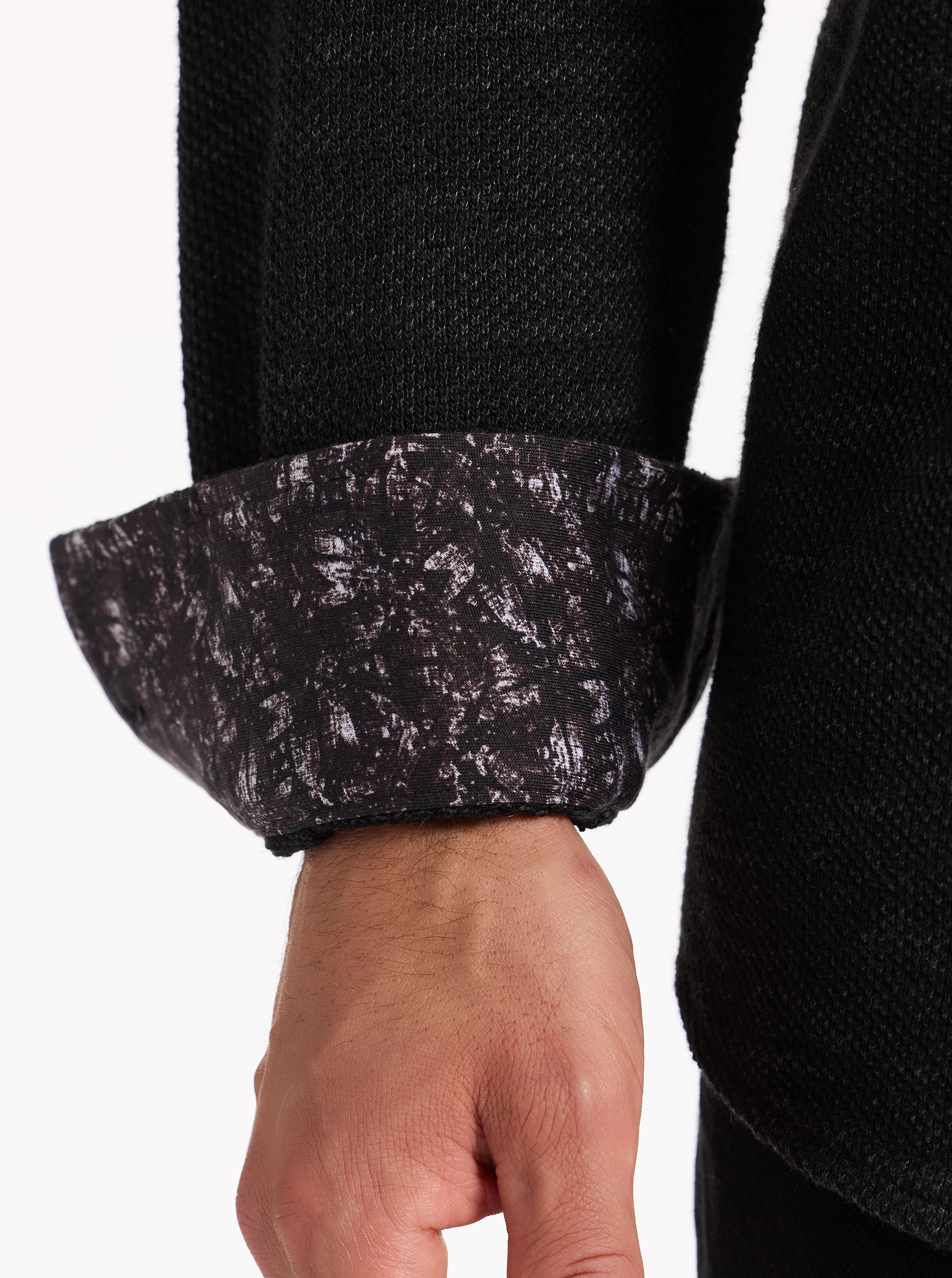 WAYNE LONG SLEEVE BUTTON DOWN KNIT SHIRT - Image 5
